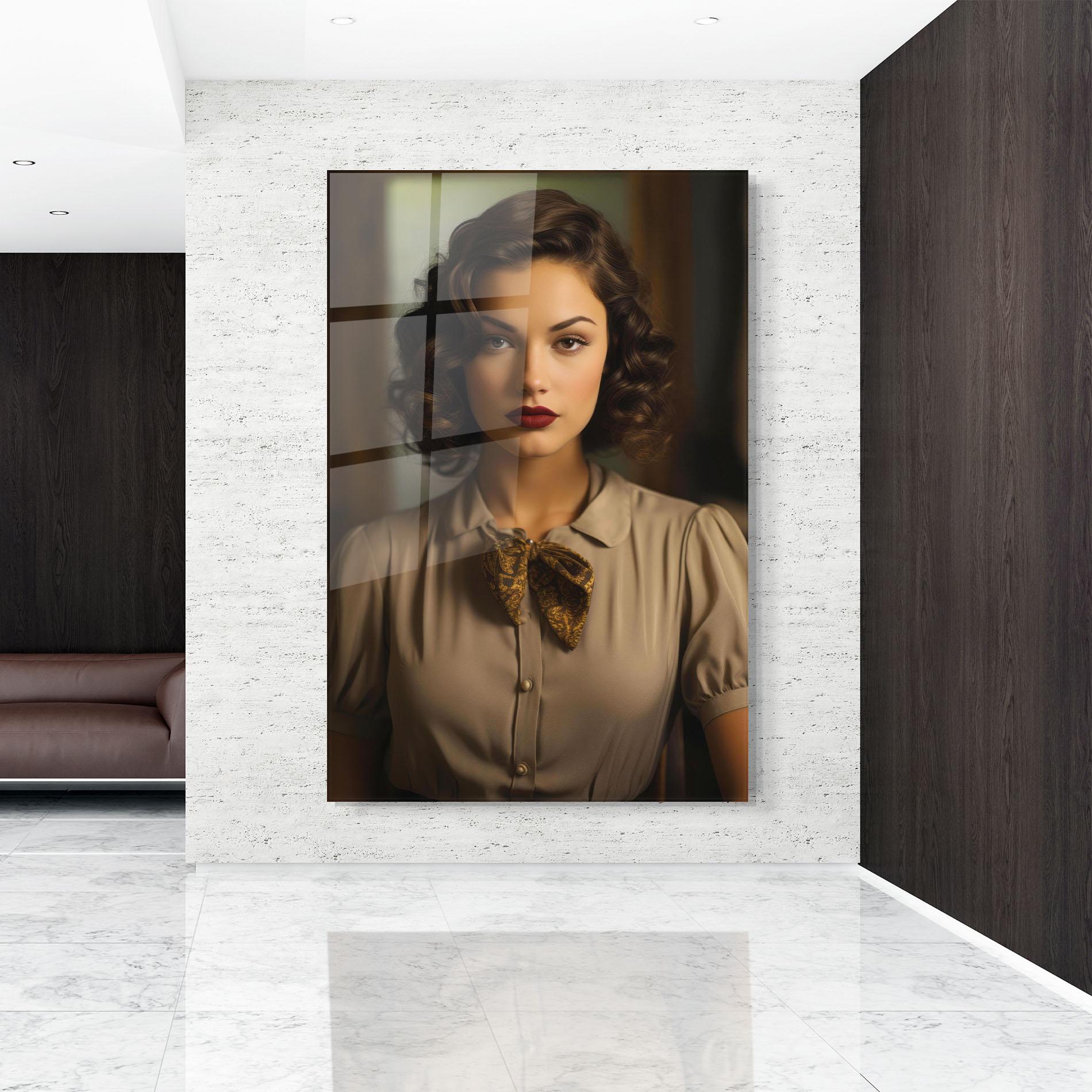 Obraz na Szkle Beige Vintage Blouse mockup 9