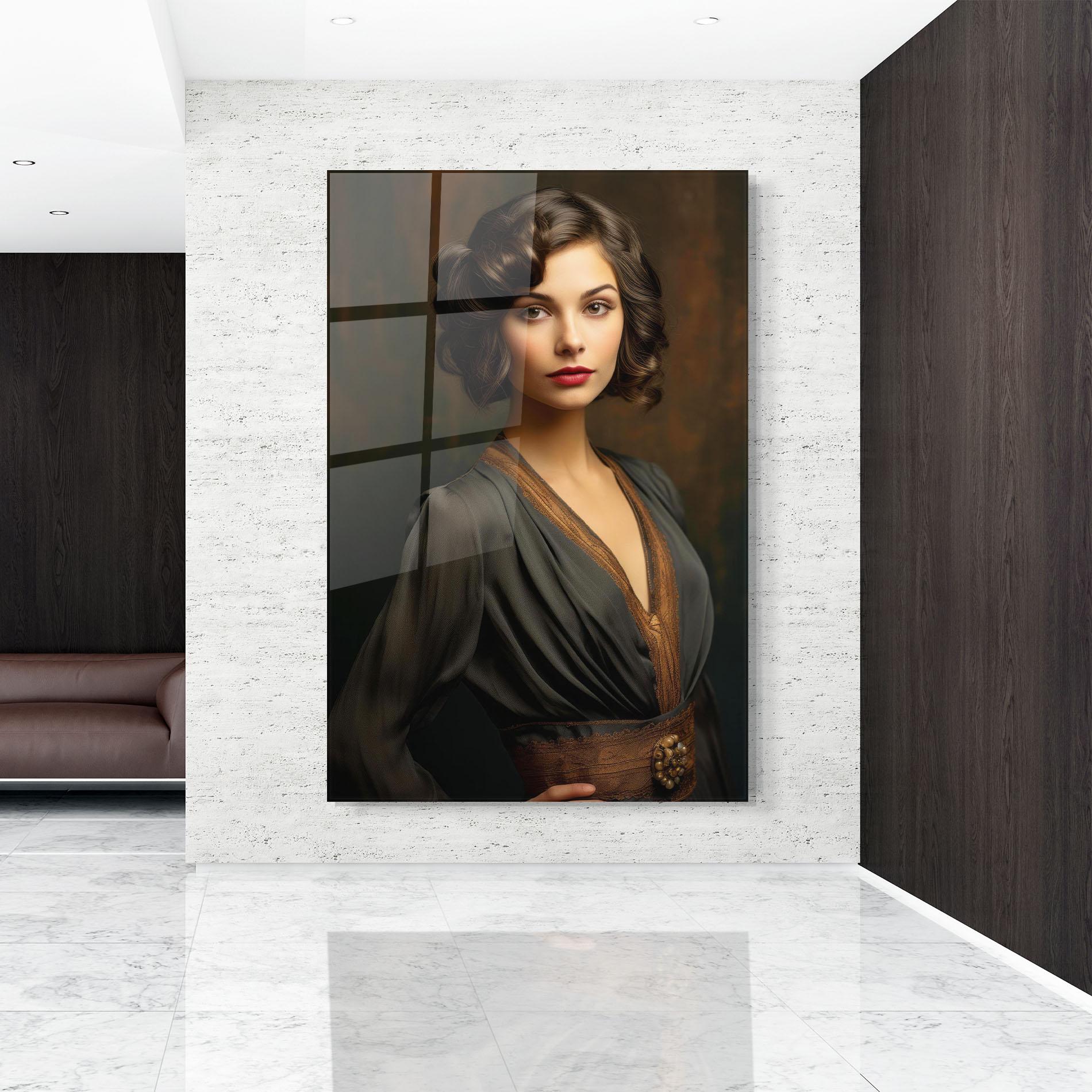 Obraz na Szkle Black Vintage Dress mockup 9