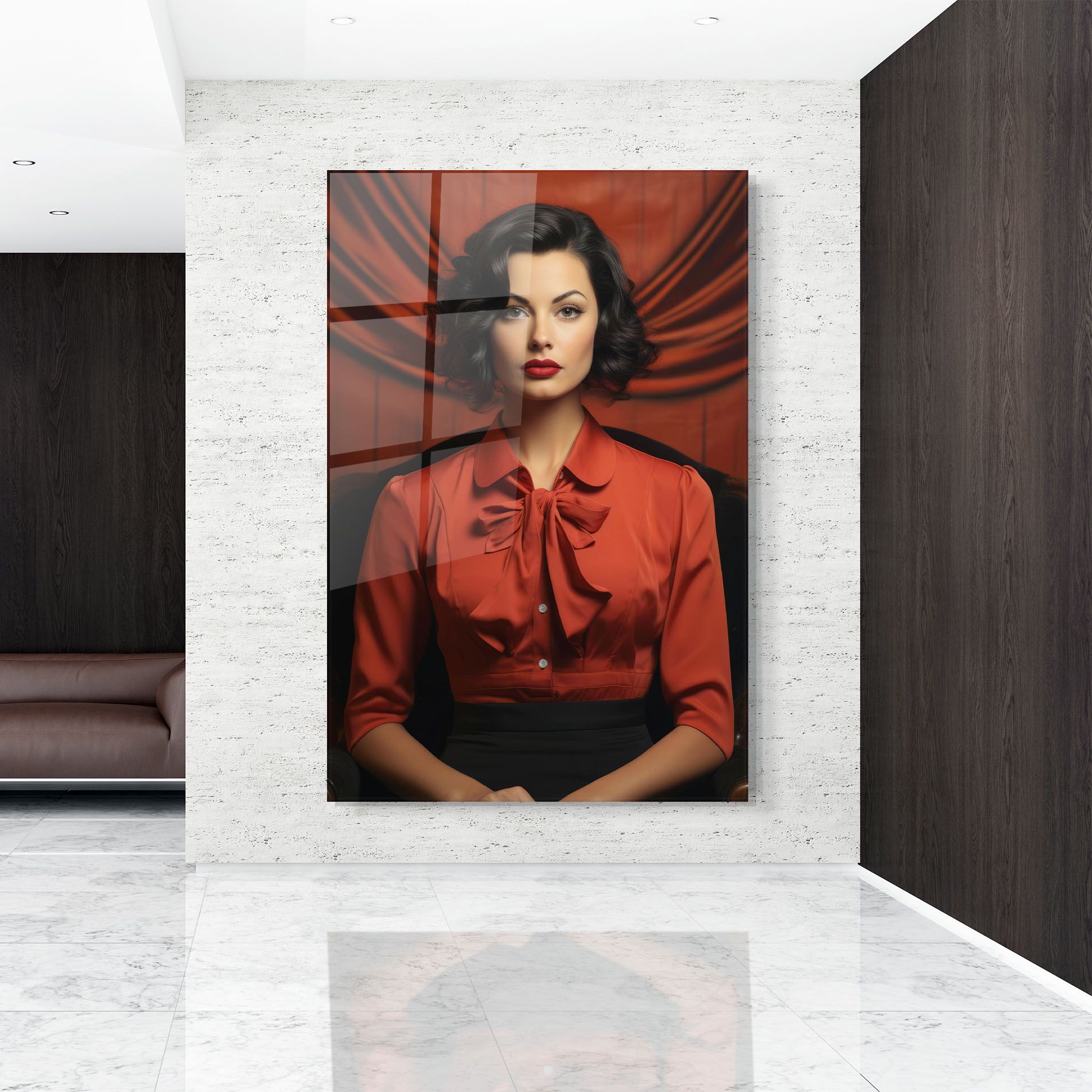 Pretty Red Blouse mockup 9