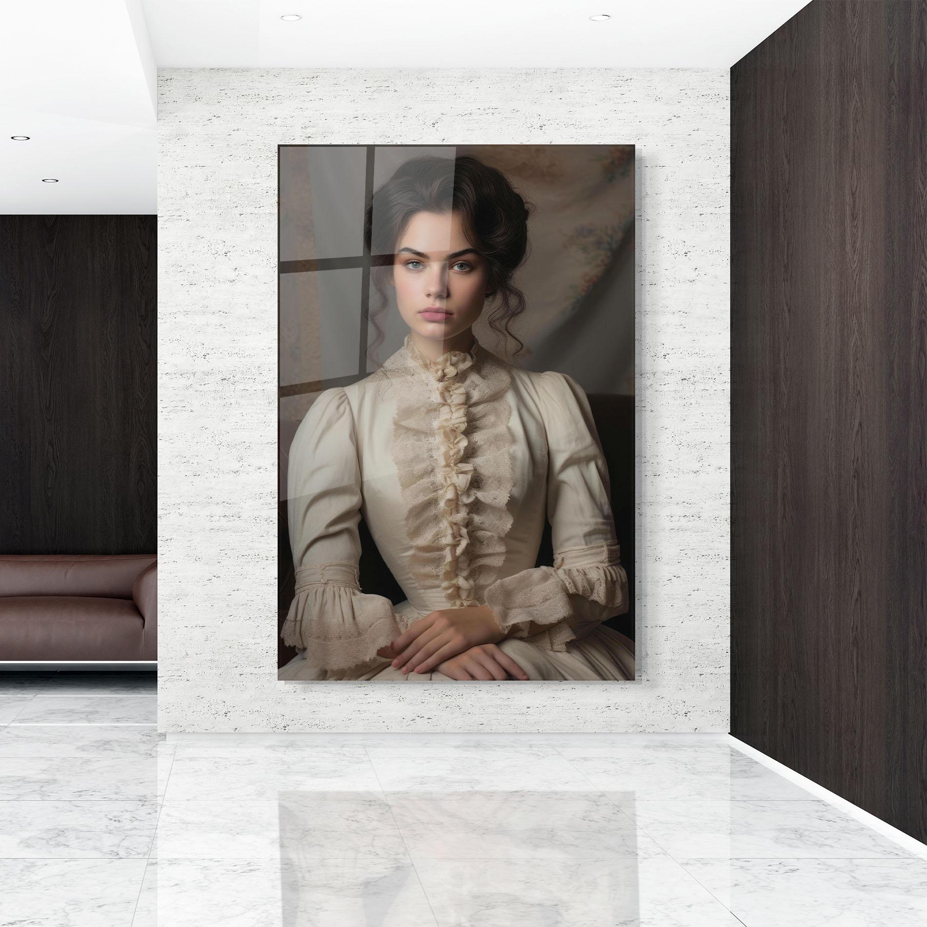 Obraz na Szkle Pretty Vintage Dress mockup 9