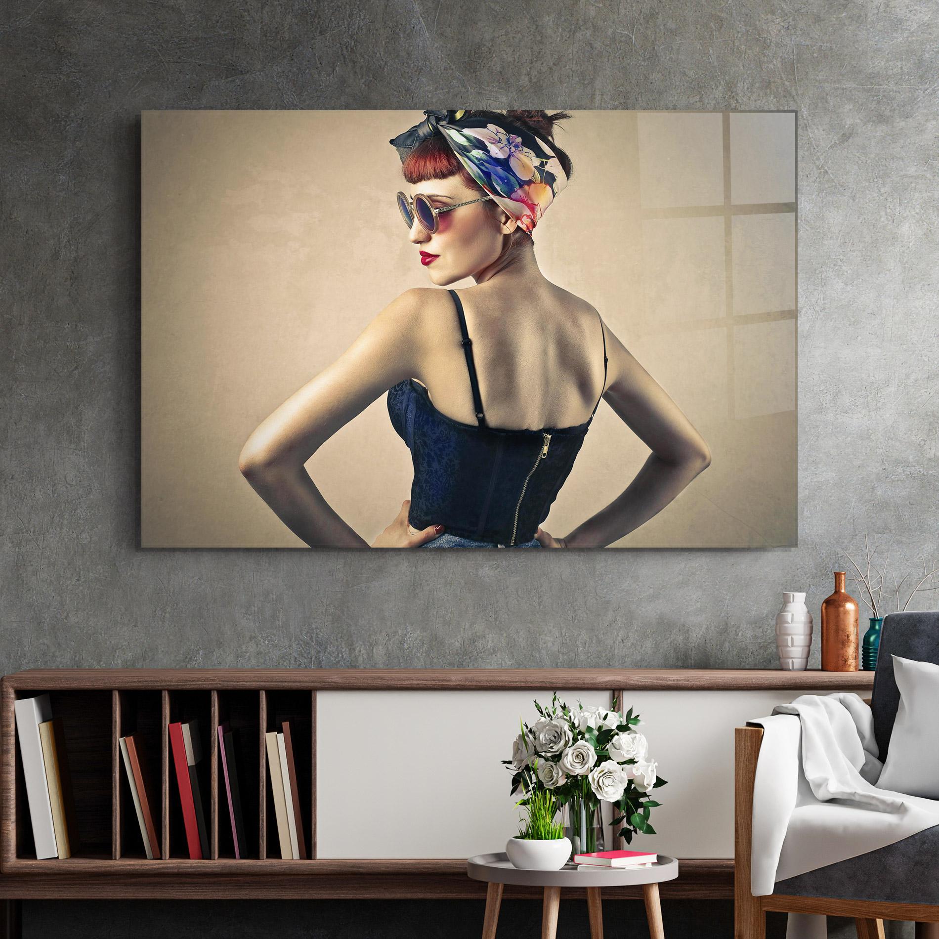 Obraz na Szkle Pin Up Girl mockup 2