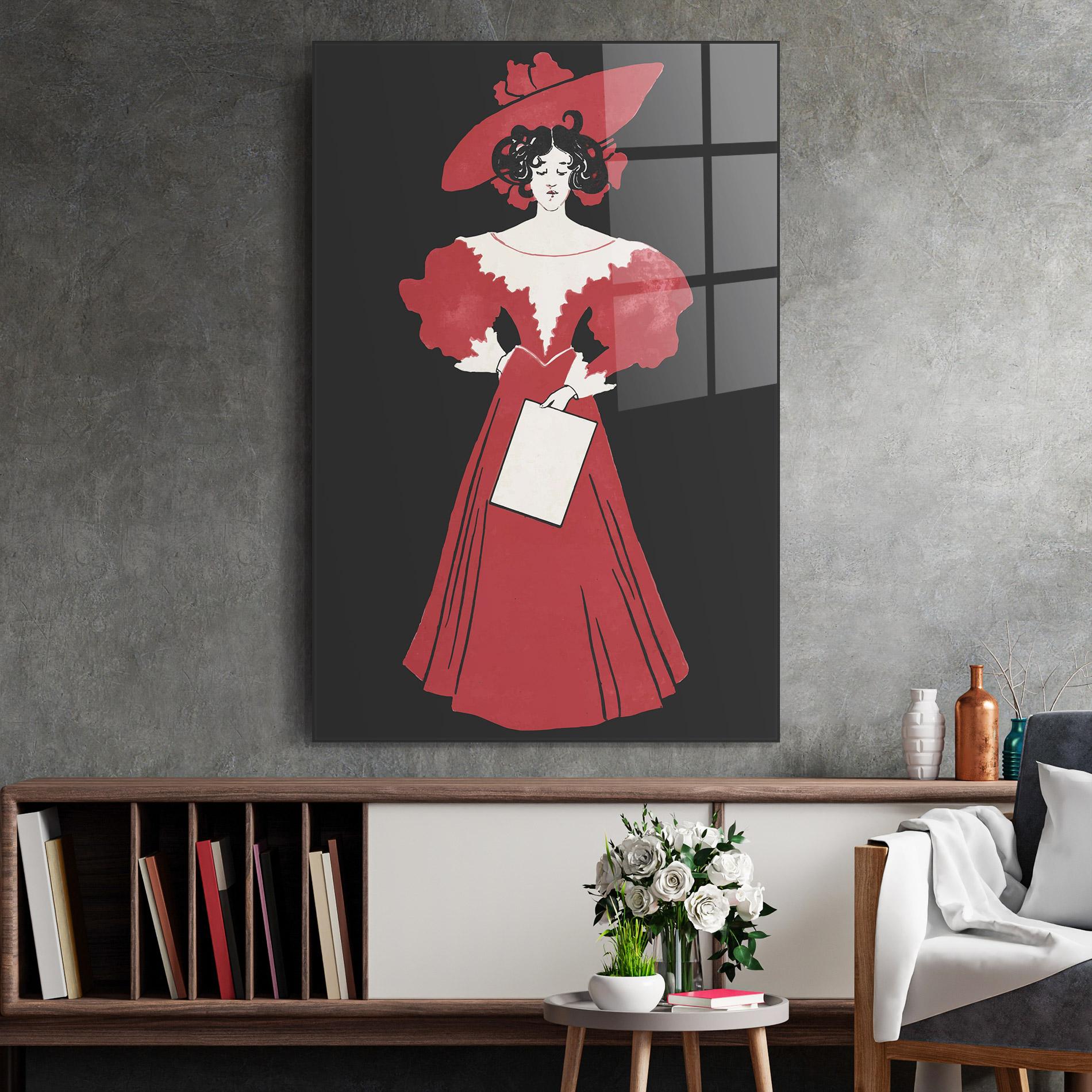 Obraz na Szkle Old Red Dress mockup 2