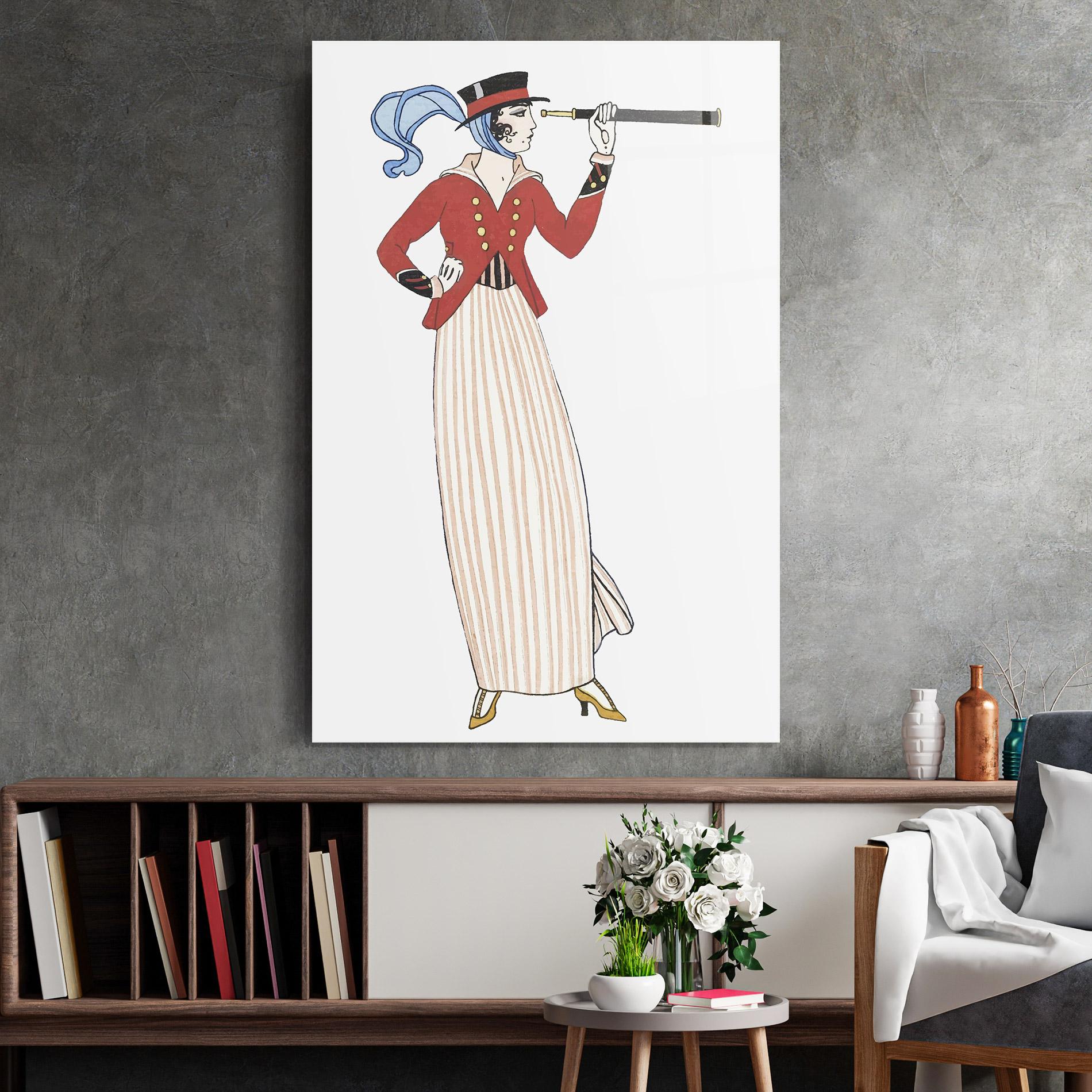 Obraz na Szkle Old Vintage Drawing mockup 2