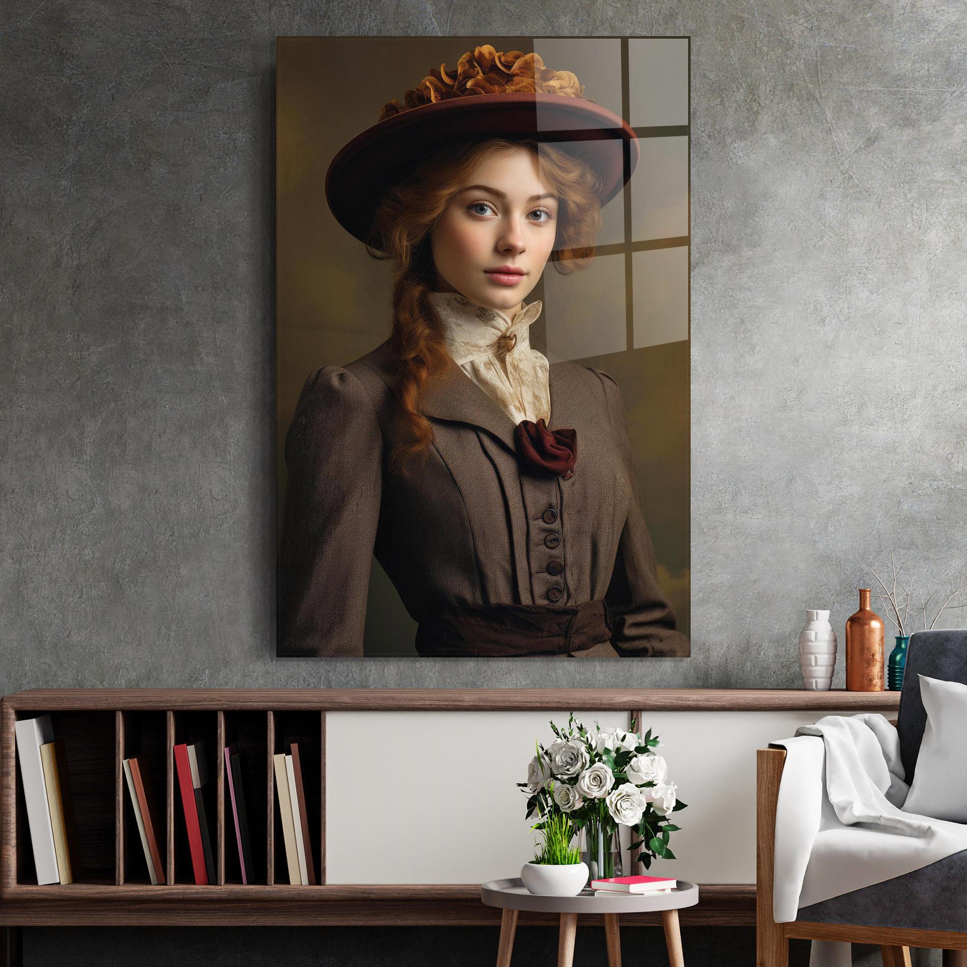 Obraz na Szkle Red Orange Hat mockup 2