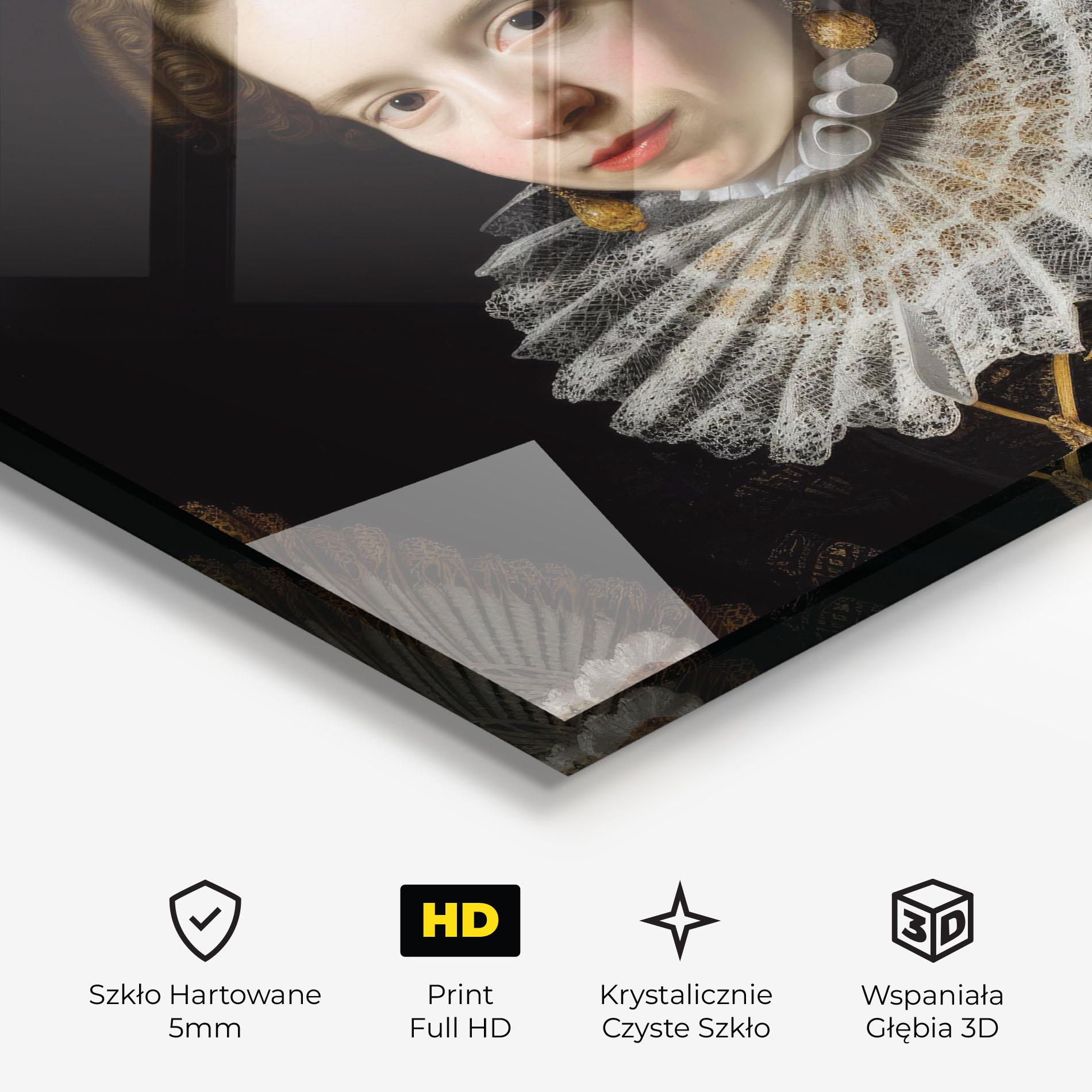 Obraz na Szkle Baroque Lady Portrait mockup 3