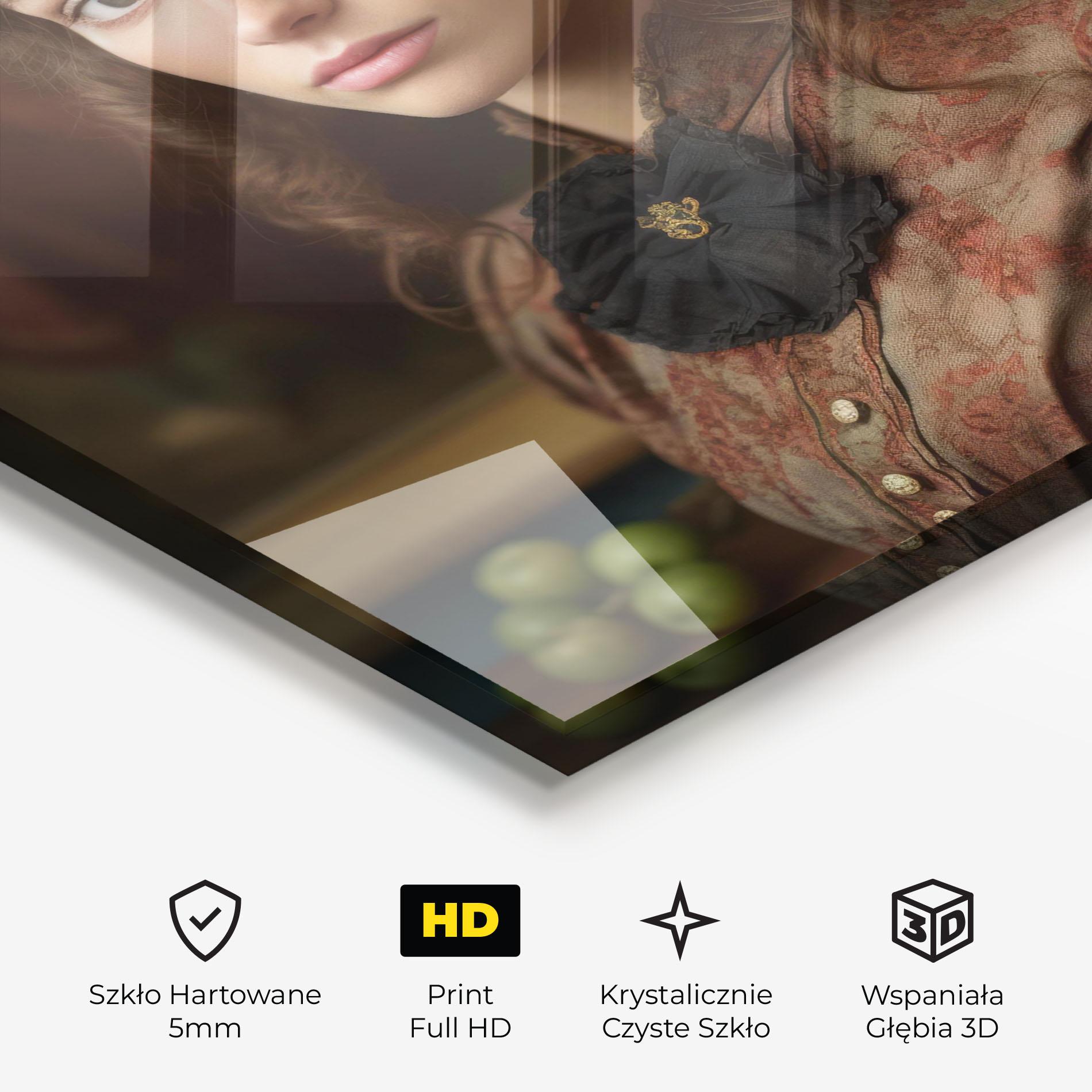 Obraz na Szkle Green Vintage Apple mockup 3