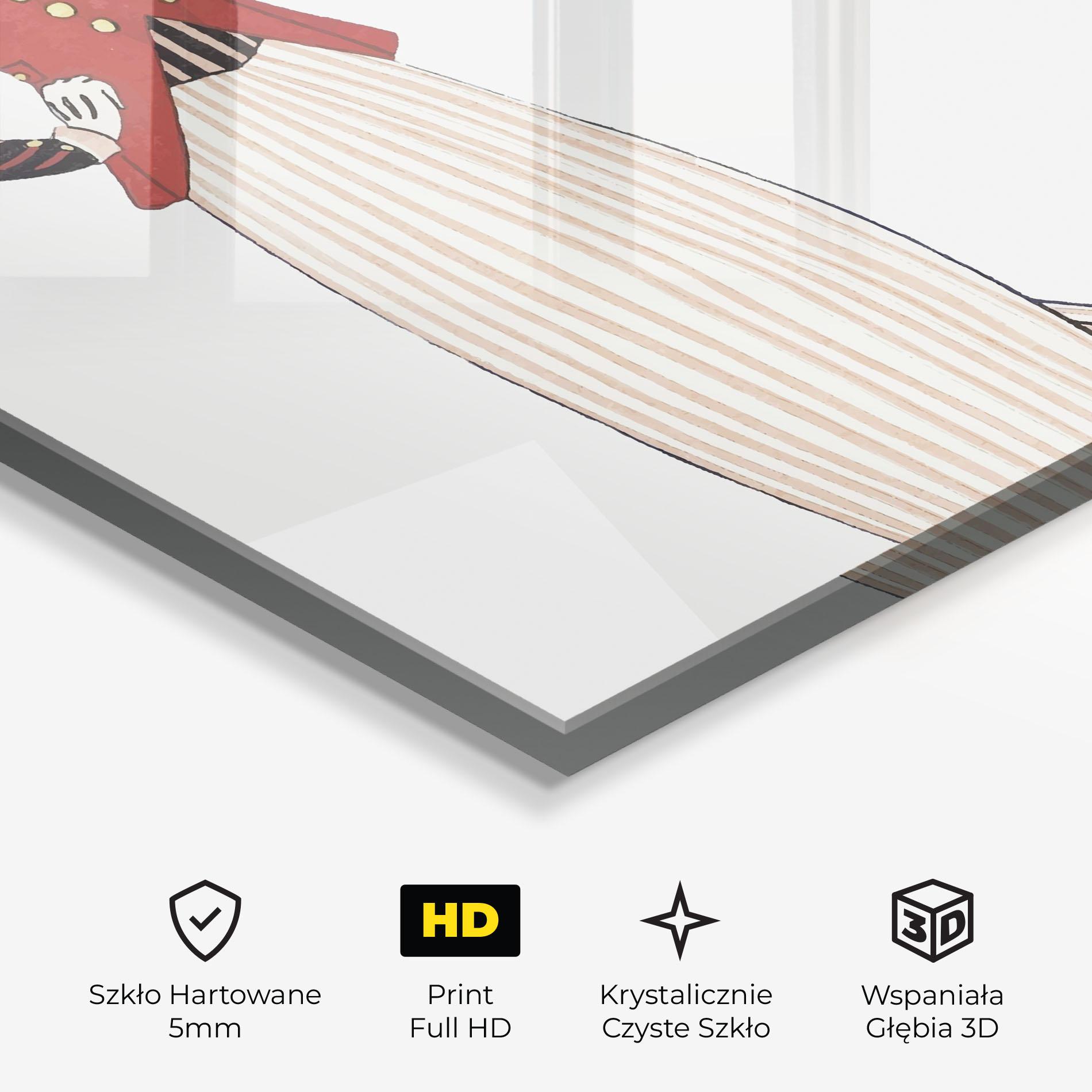 Obraz na Szkle Old Vintage Drawing mockup 3