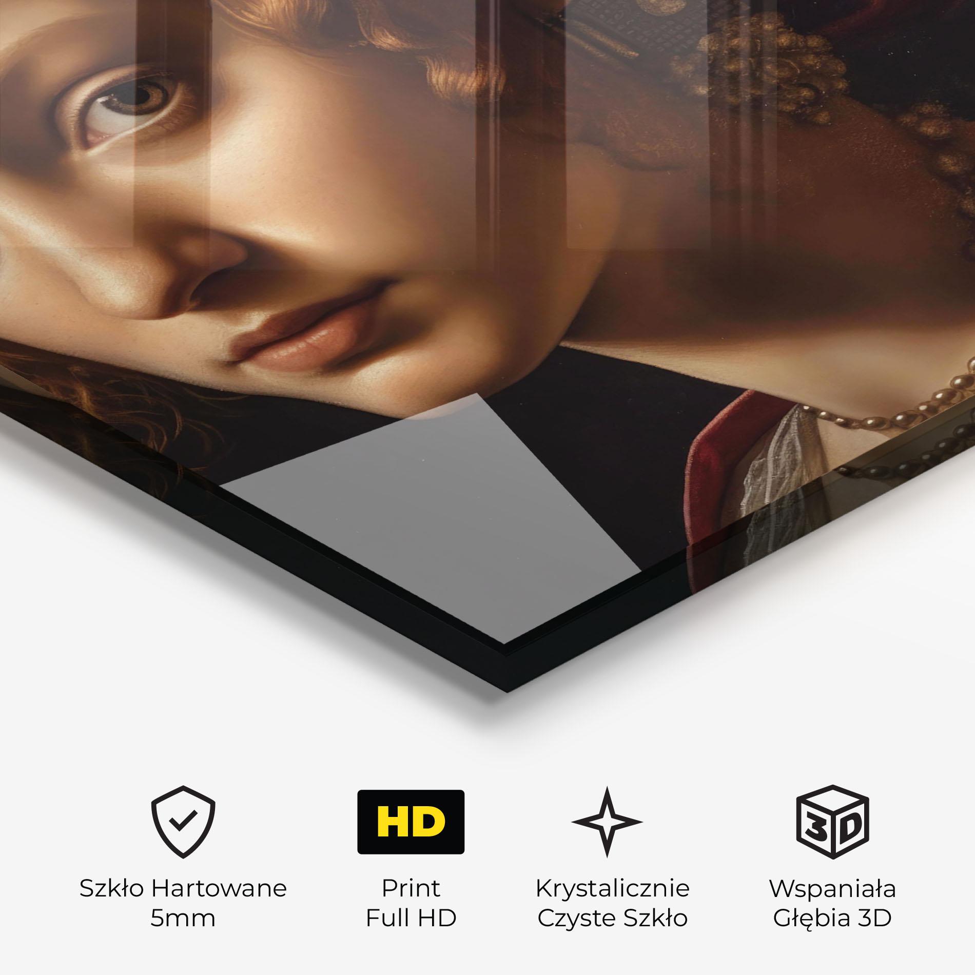 Obraz na Szkle Red Hair Woman Art mockup 3