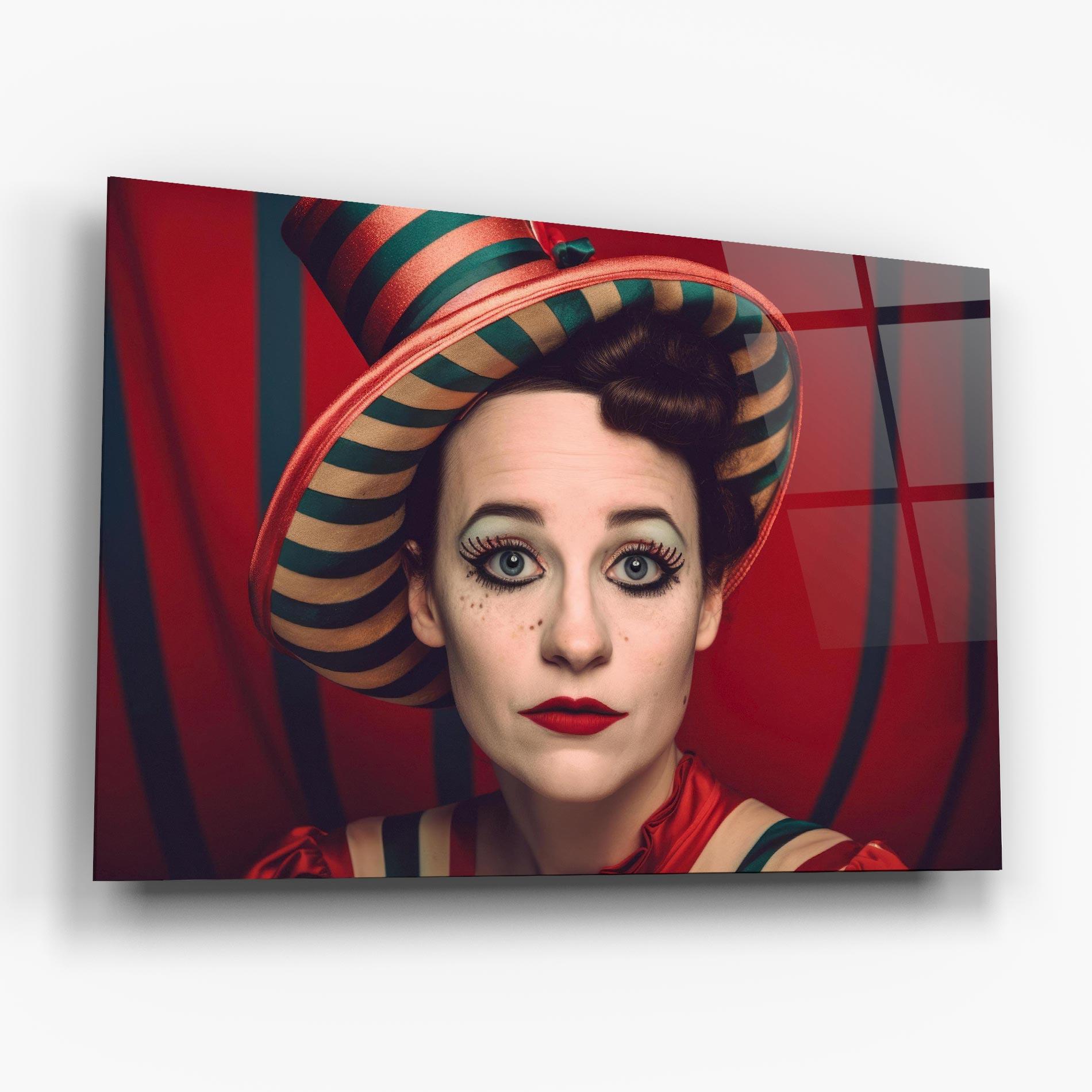 Obraz na Szkle Carnival Vintage Portrait mockup 6