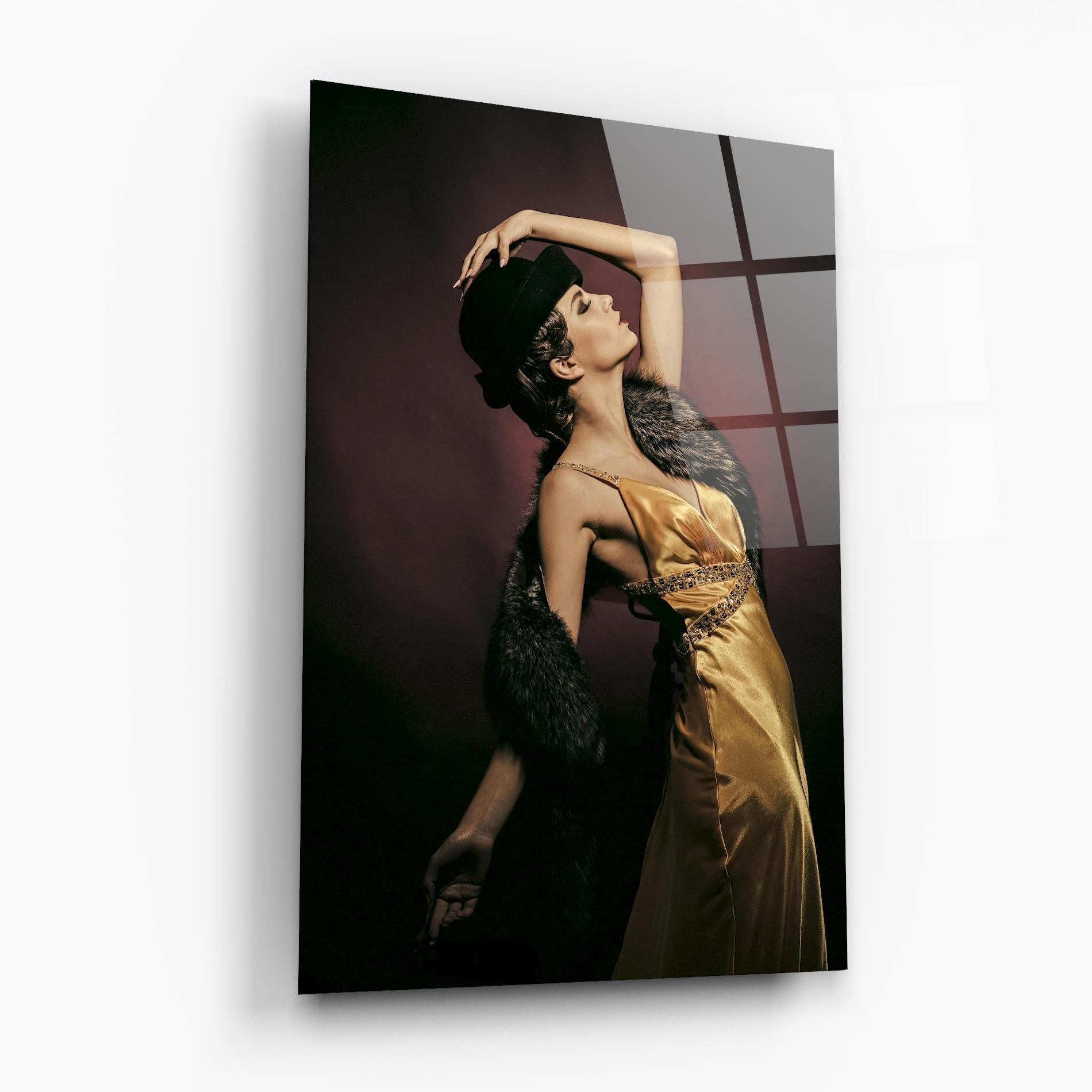 Obraz na Szkle Dancing Vintage Clothes mockup 6