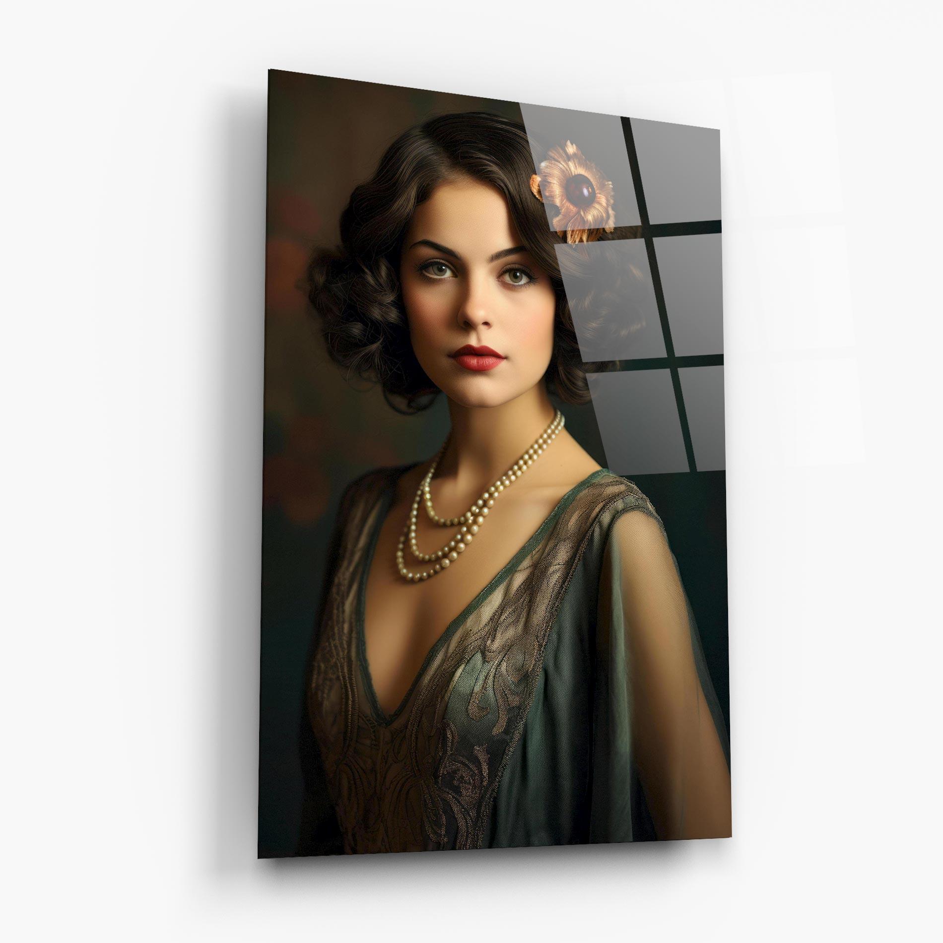 Obraz na Szkle Green Vintage Blouse mockup 6