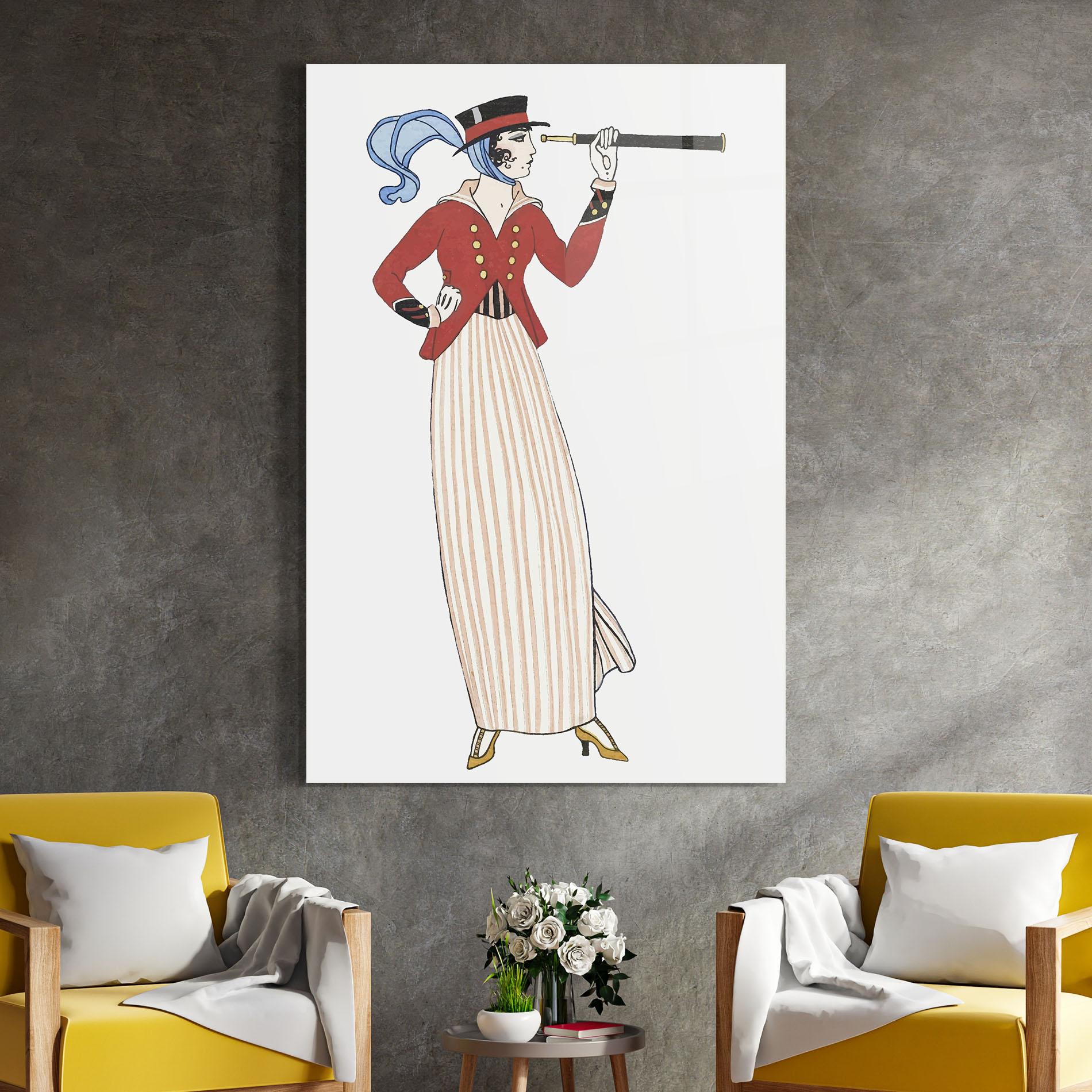 Obraz na Szkle Old Vintage Drawing mockup 4