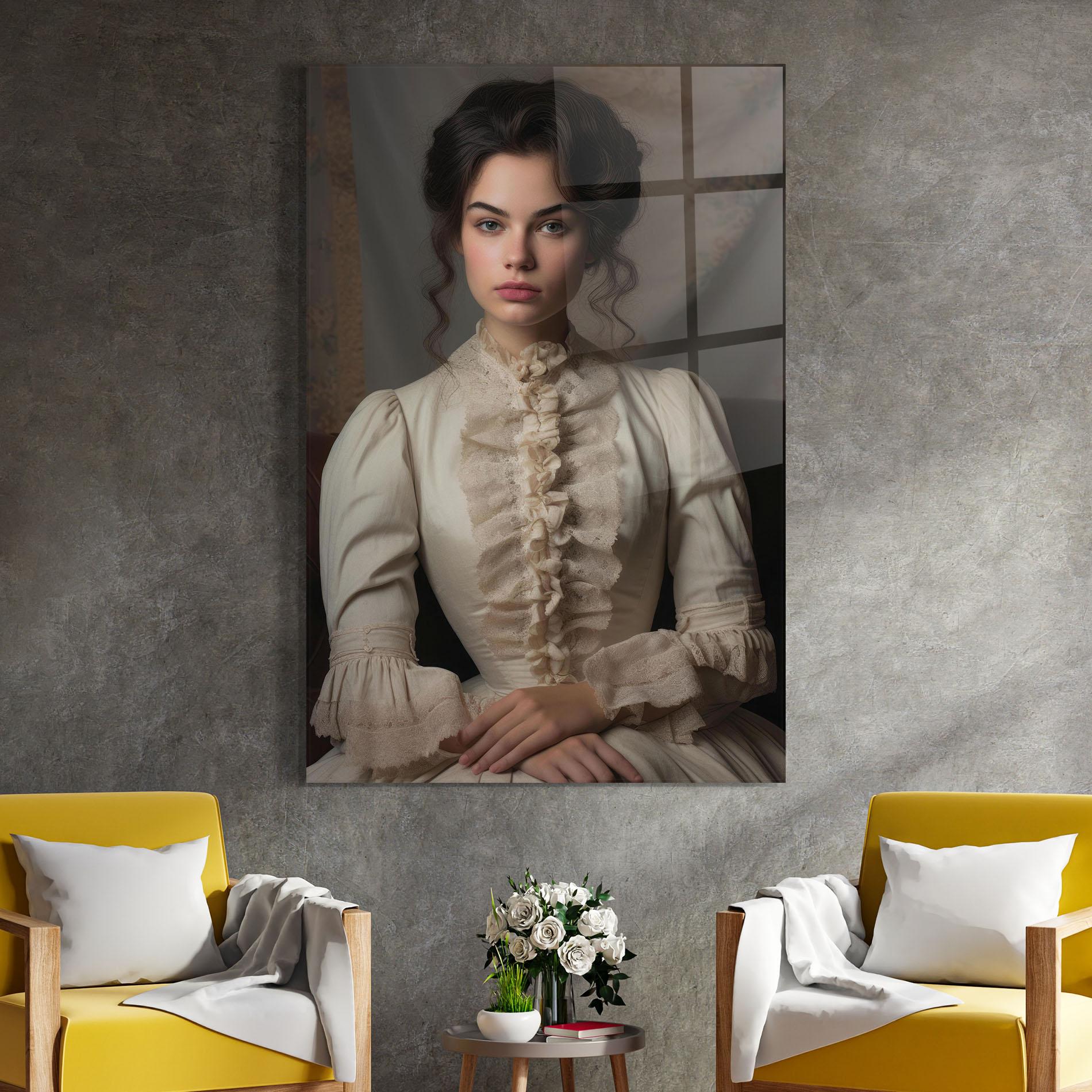 Obraz na Szkle Pretty Vintage Dress mockup 4