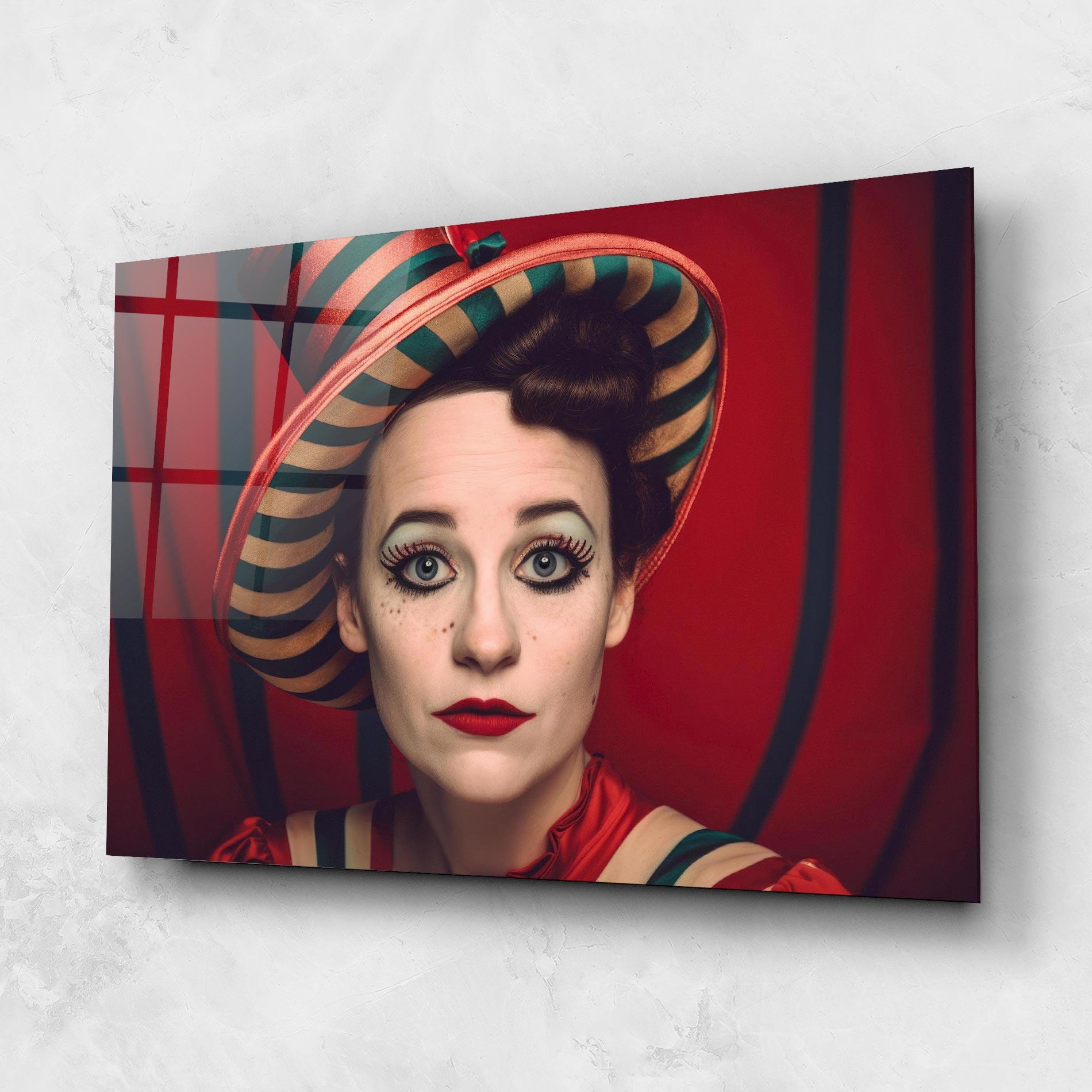 Obraz na Szkle Carnival Vintage Portrait mockup 1