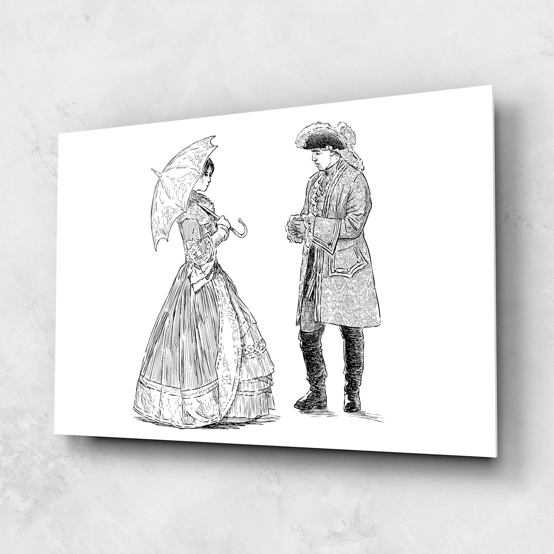 Obraz na Szkle Century Couple mockup 1