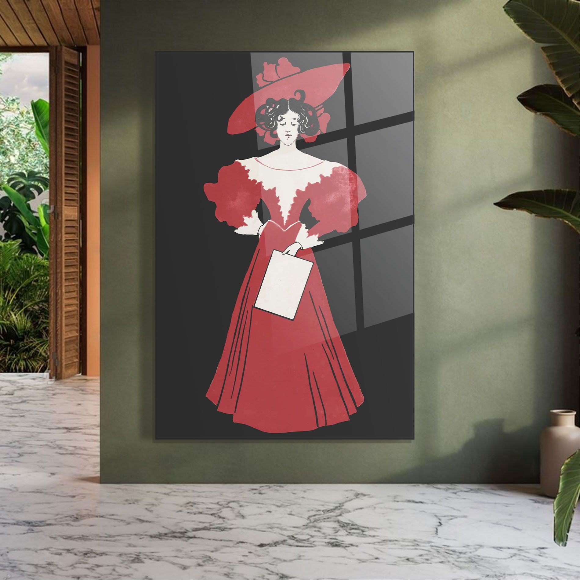Old Red Dress mockup 7
