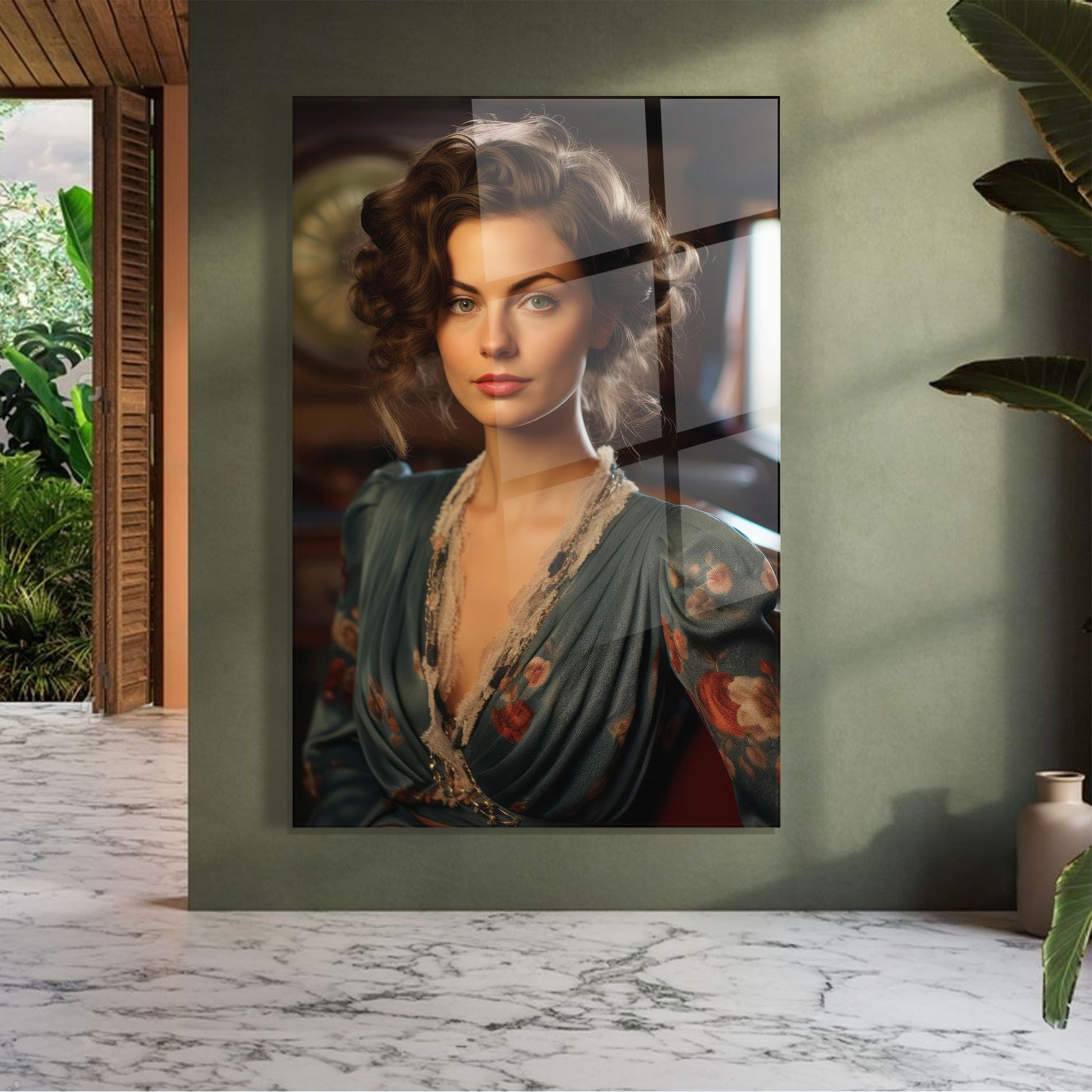 Pink Flowers Dress mockup 7