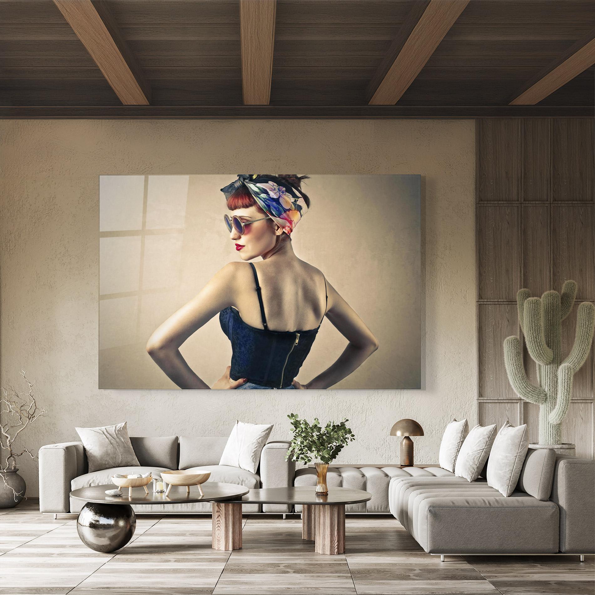 Obraz na Szkle Pin Up Girl mockup 8