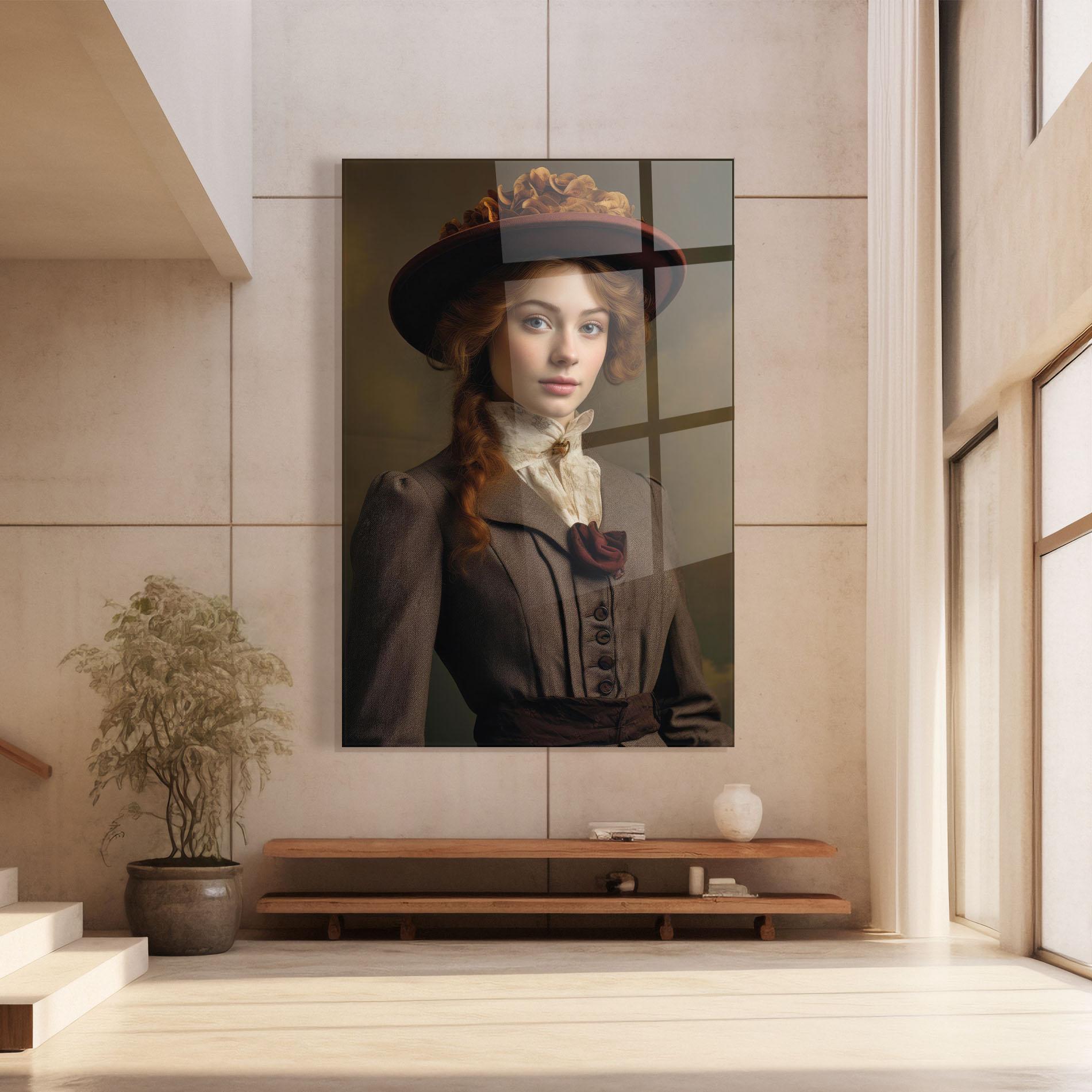 Obraz na Szkle Red Orange Hat mockup 8