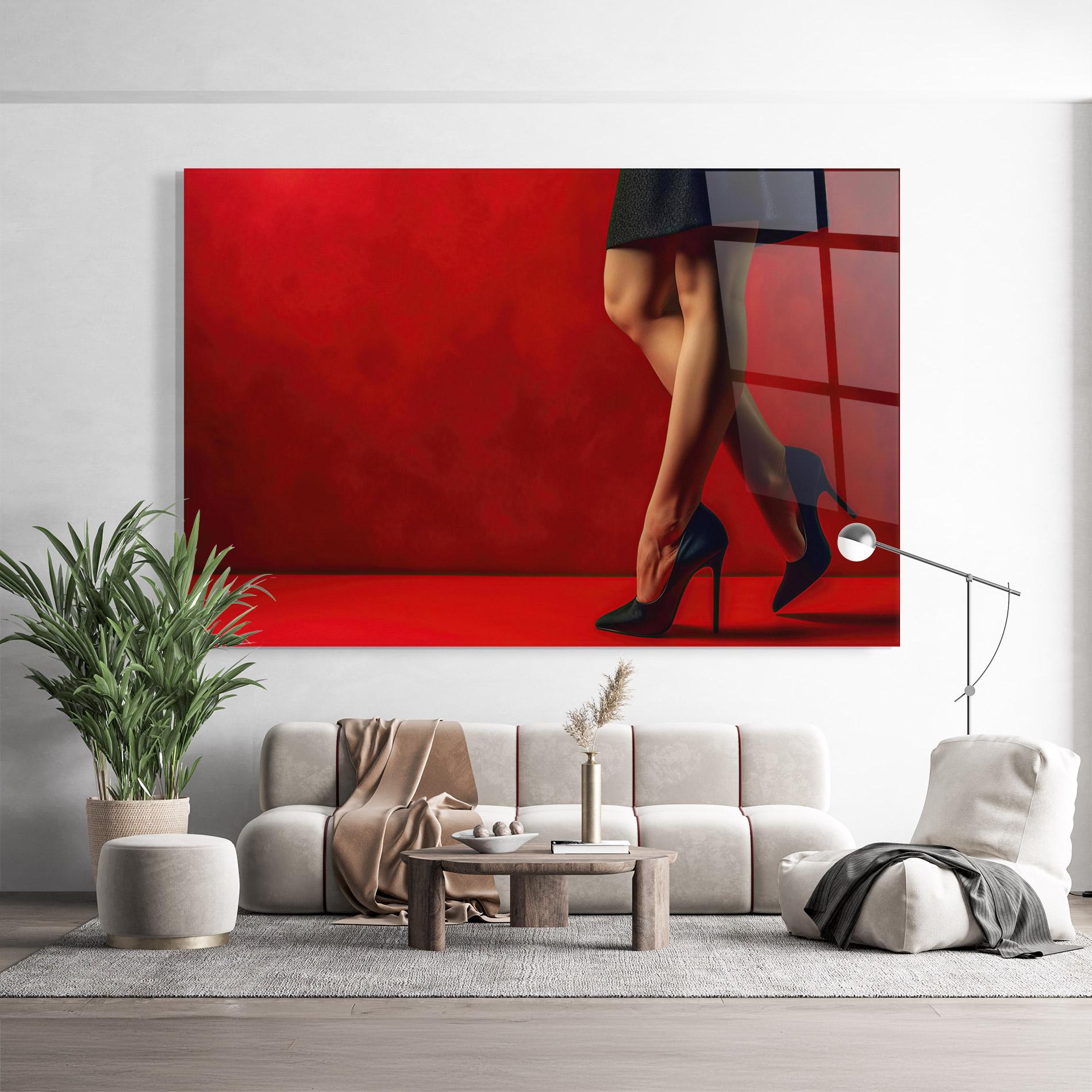 Obraz na Szkle Female Legs Heels mockup 9