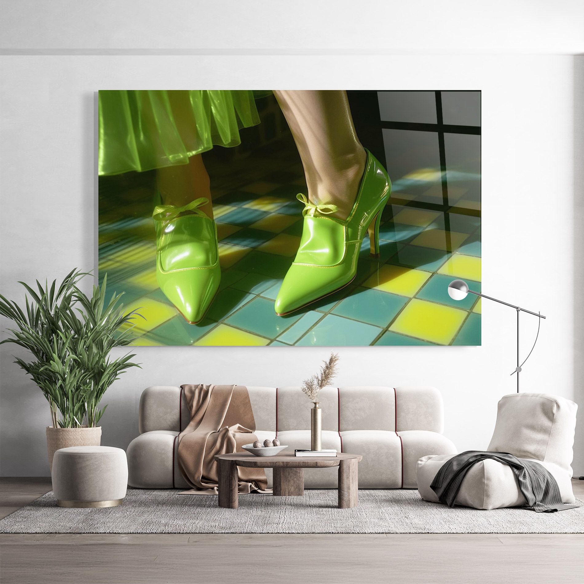 Green Elegant Shoes mockup 9