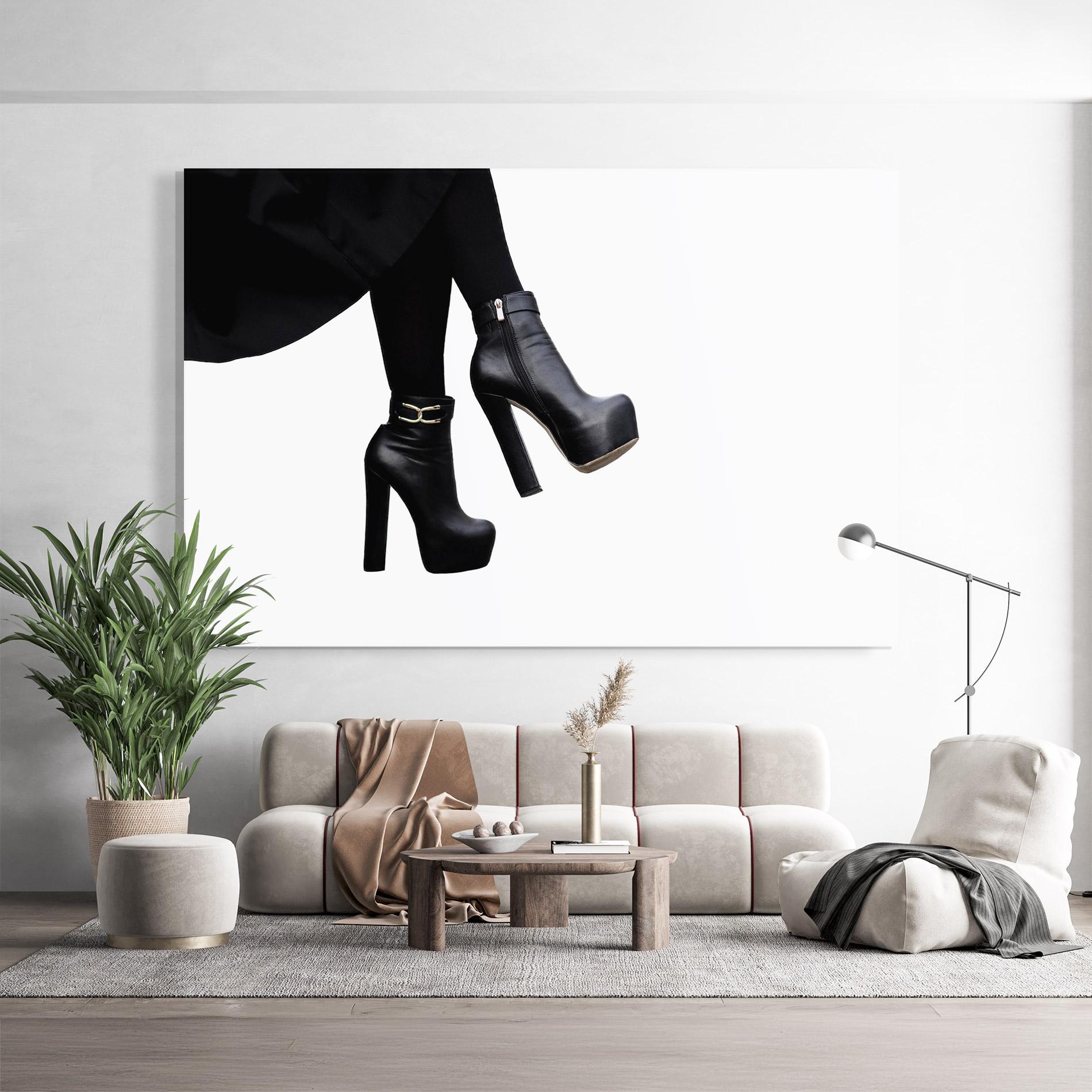 Obraz na Szkle High Heeled Boots mockup 9