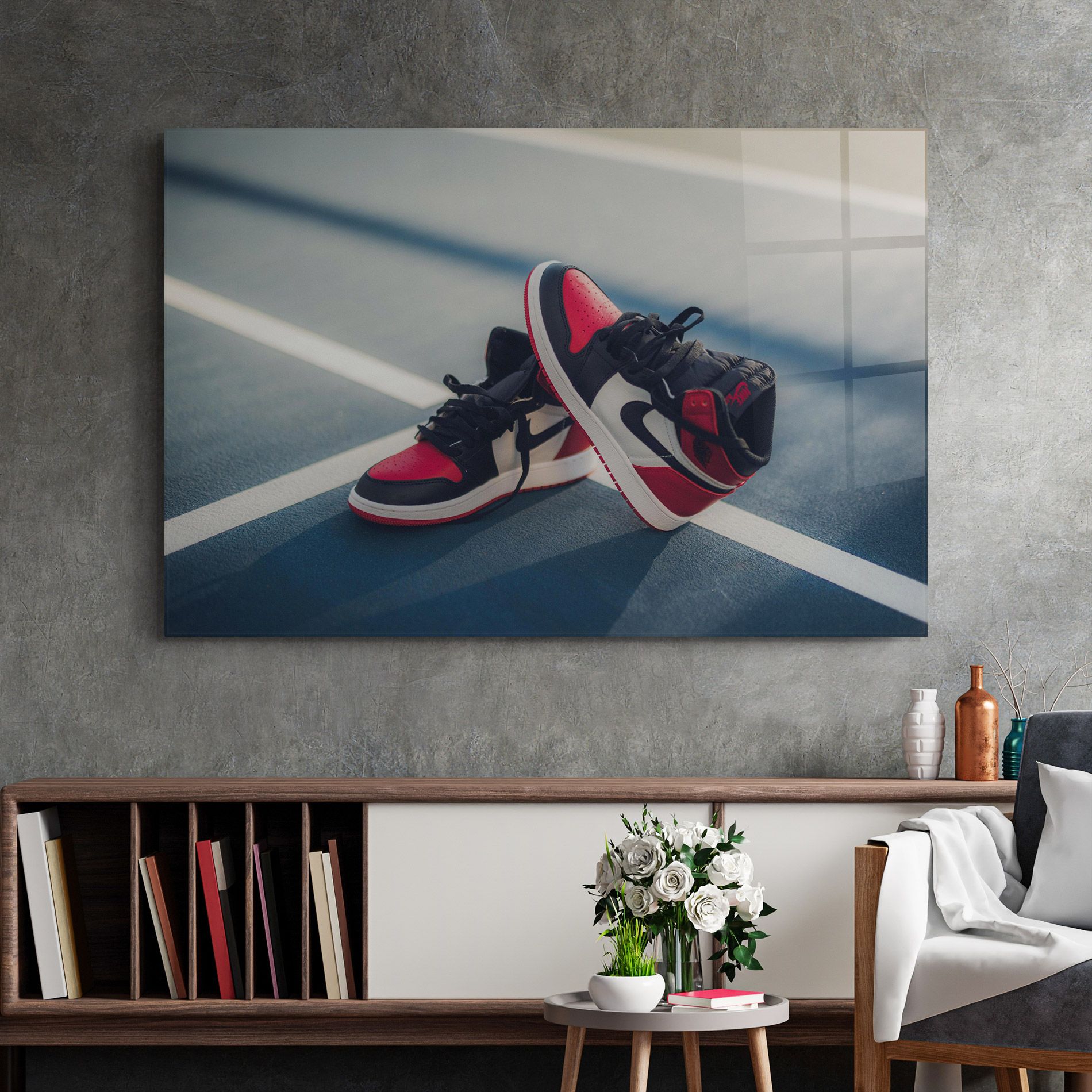 Cool Nike Red Jordan Air mockup 2