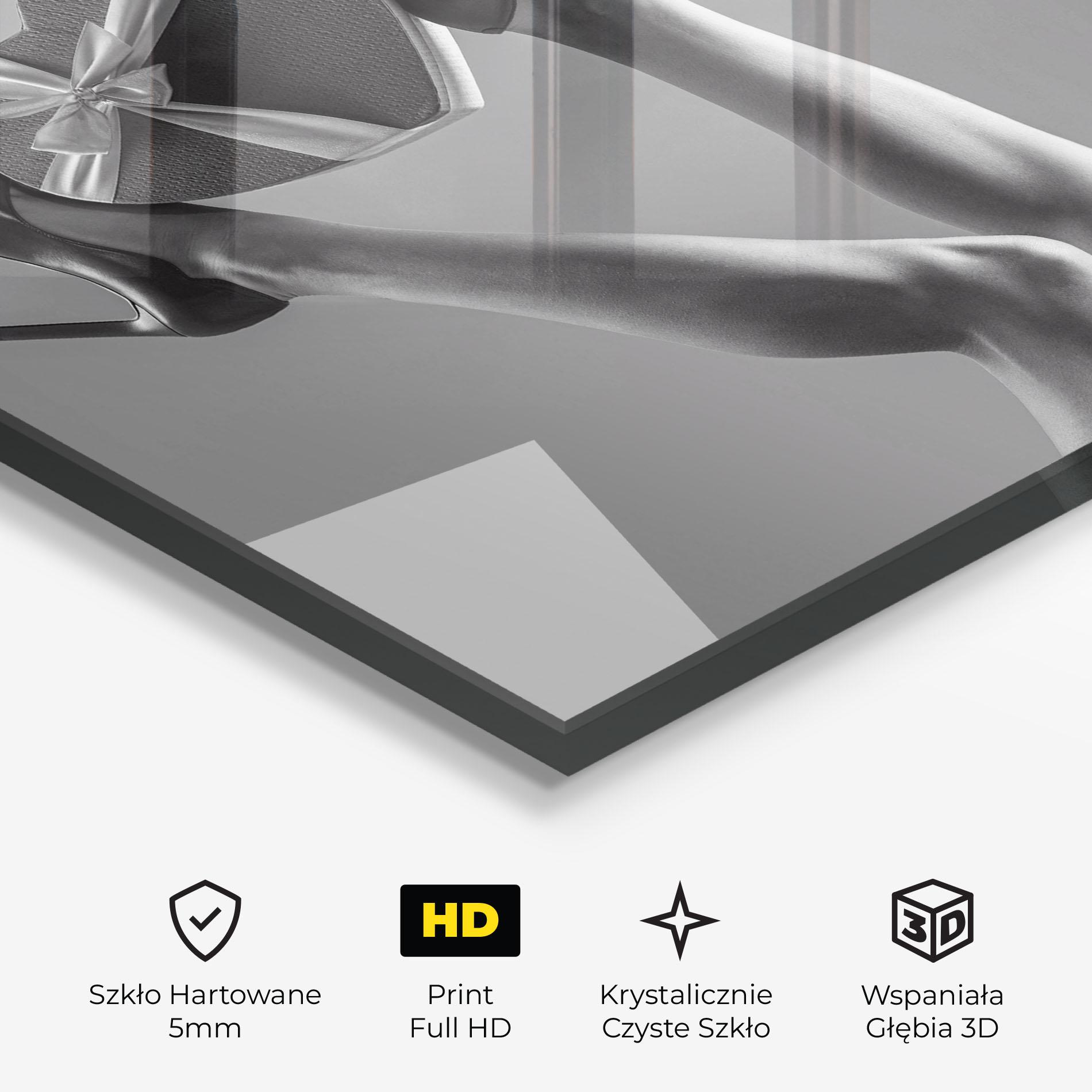 Obraz na Szkle Heart Shaped Gift mockup 3