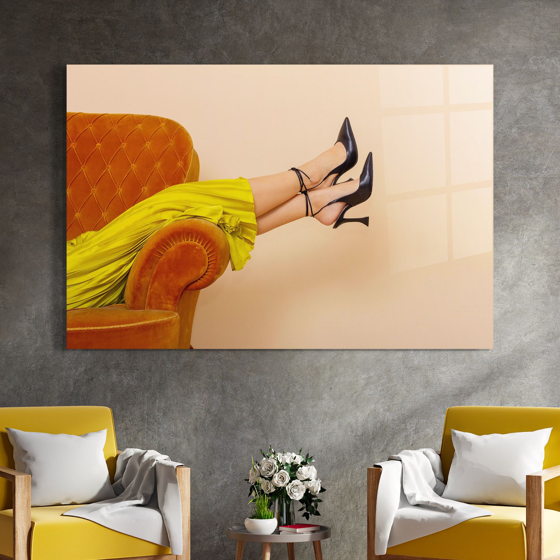 Black Heals On Cream mockup 4