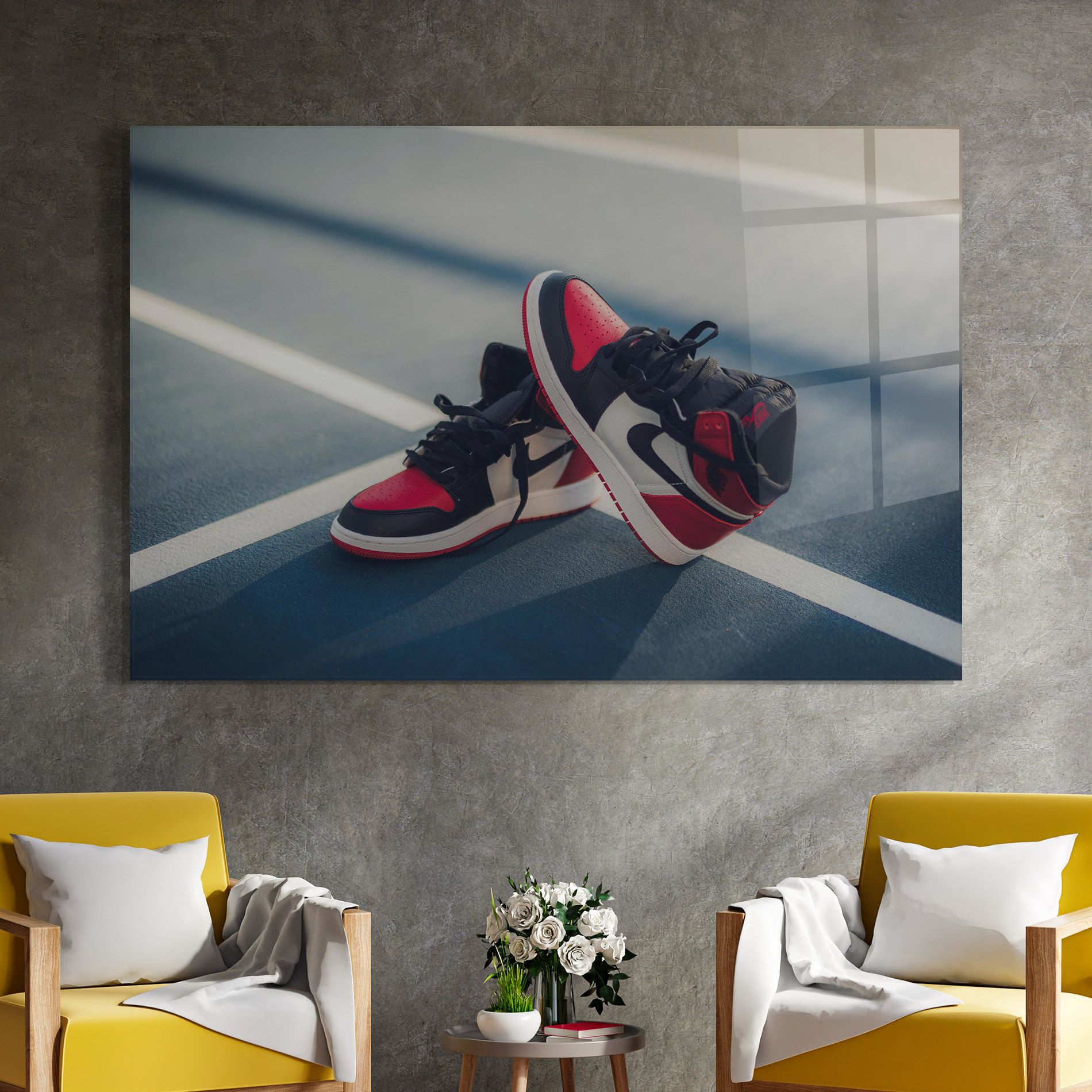 Cool Nike Red Jordan Air mockup 4