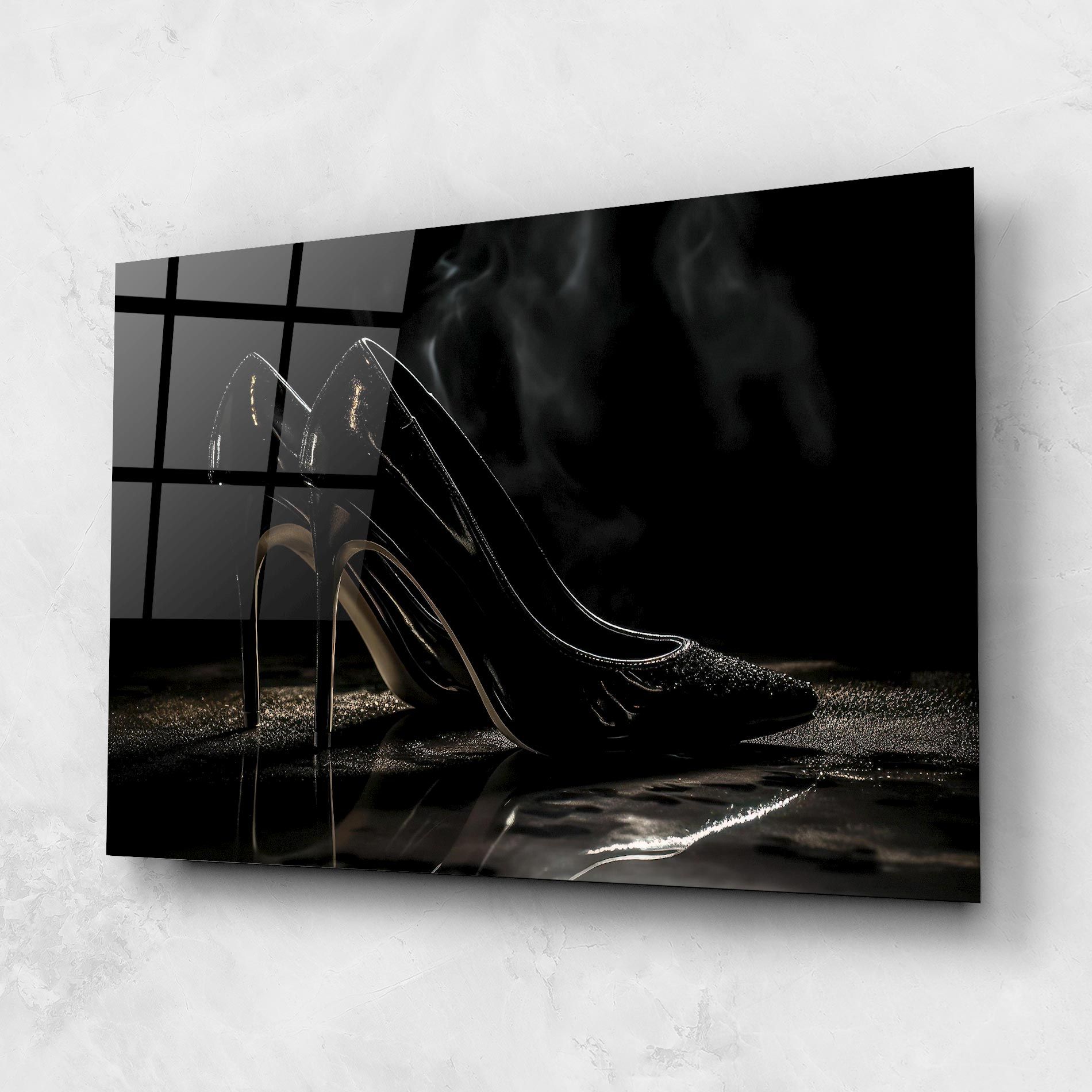 Black Leather Shoes mockup 1