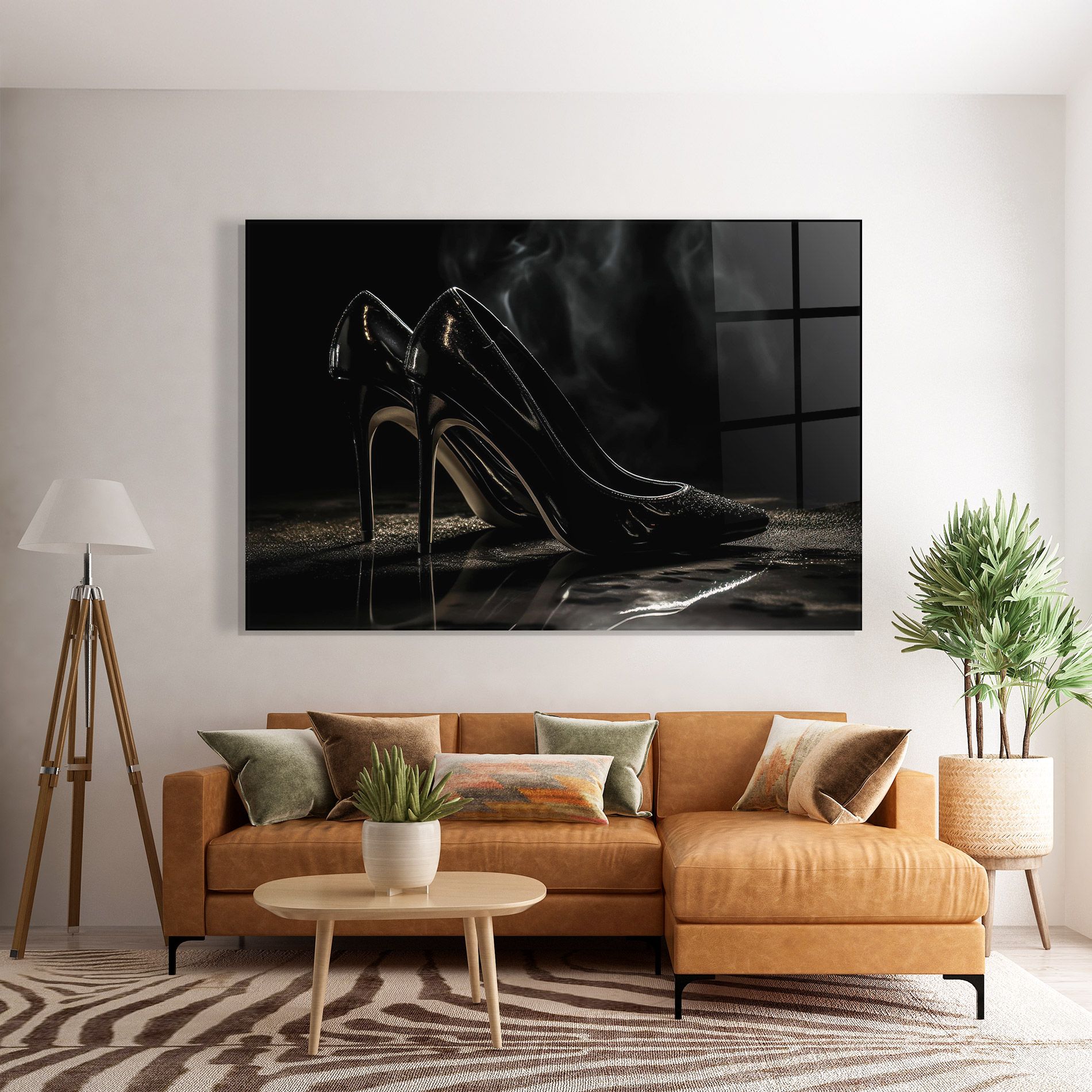 Black Leather Shoes mockup 7