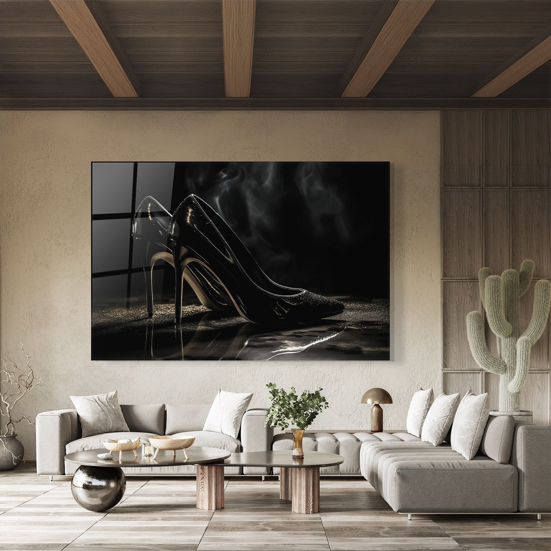 Black Leather Shoes mockup 8