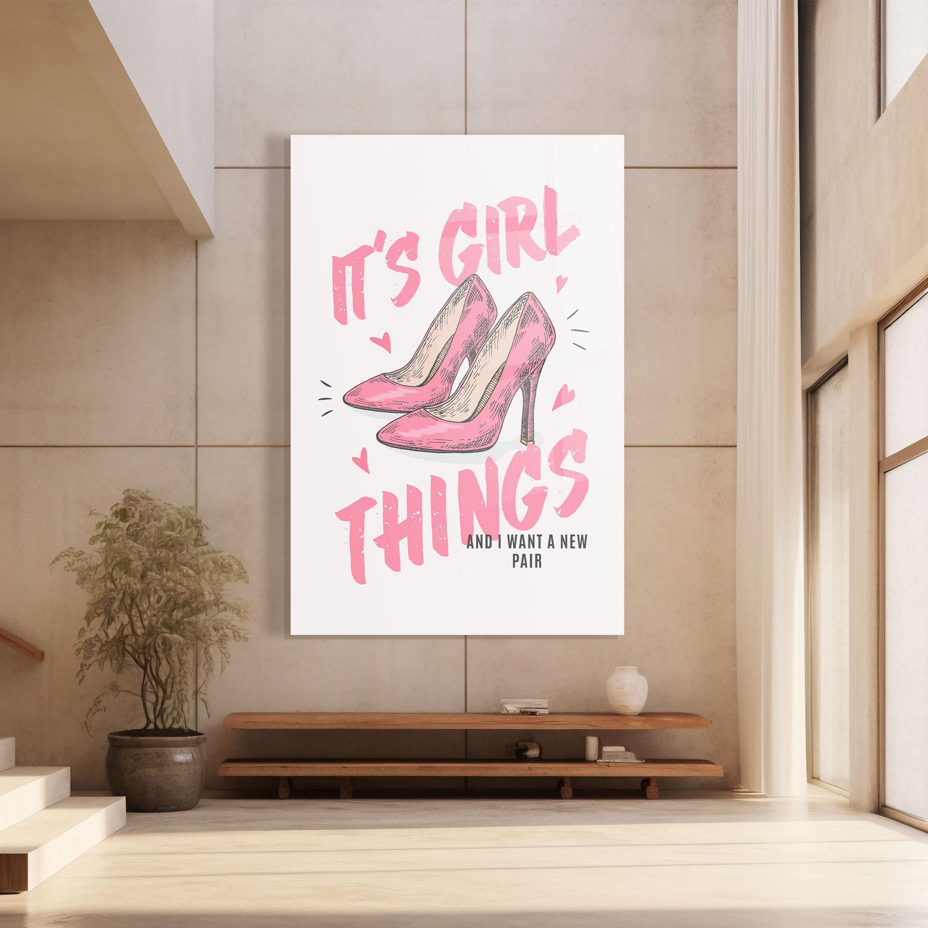 Obraz na Szkle Girl Things mockup 8
