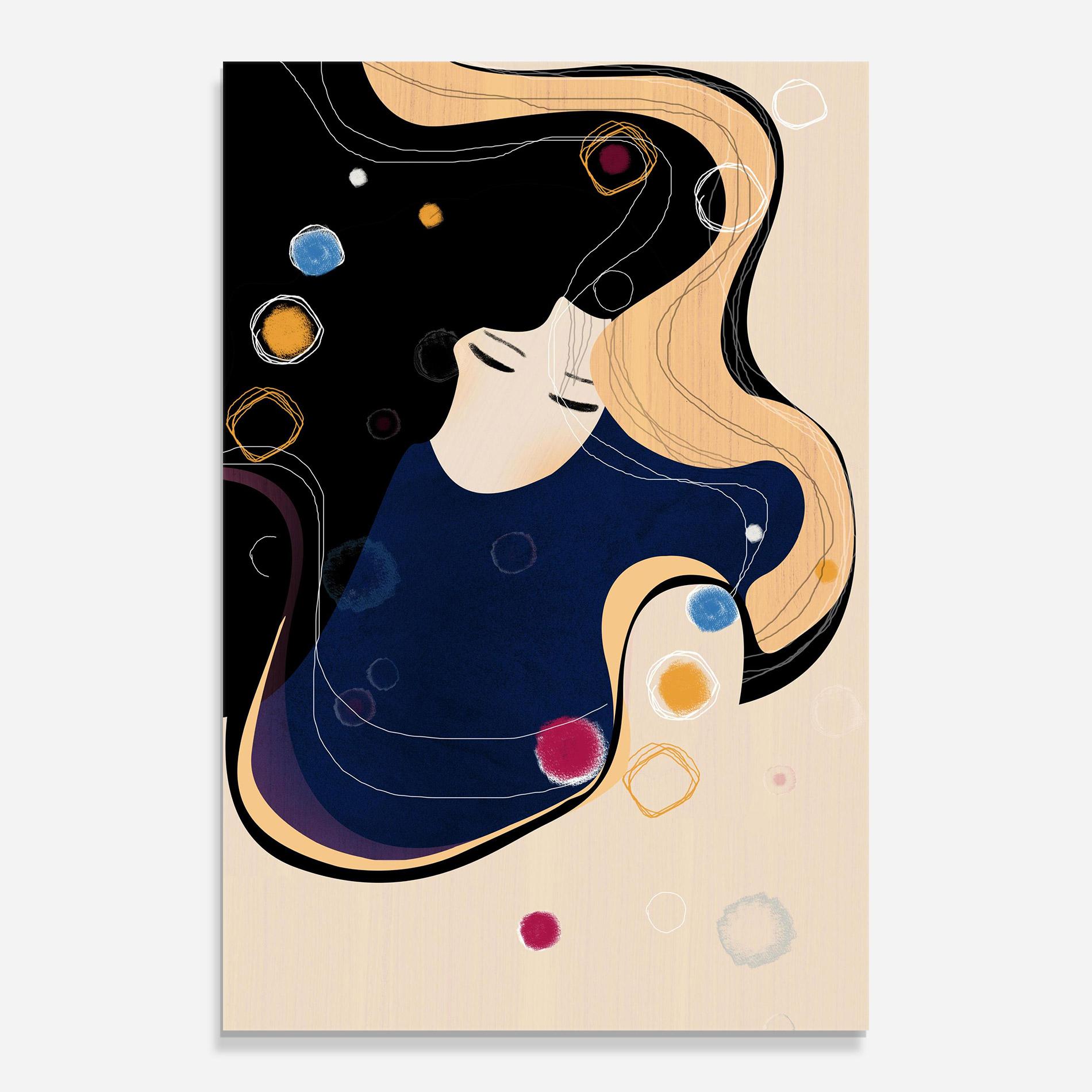 Obraz na Szkle Decorative Girl Painting mockup 0