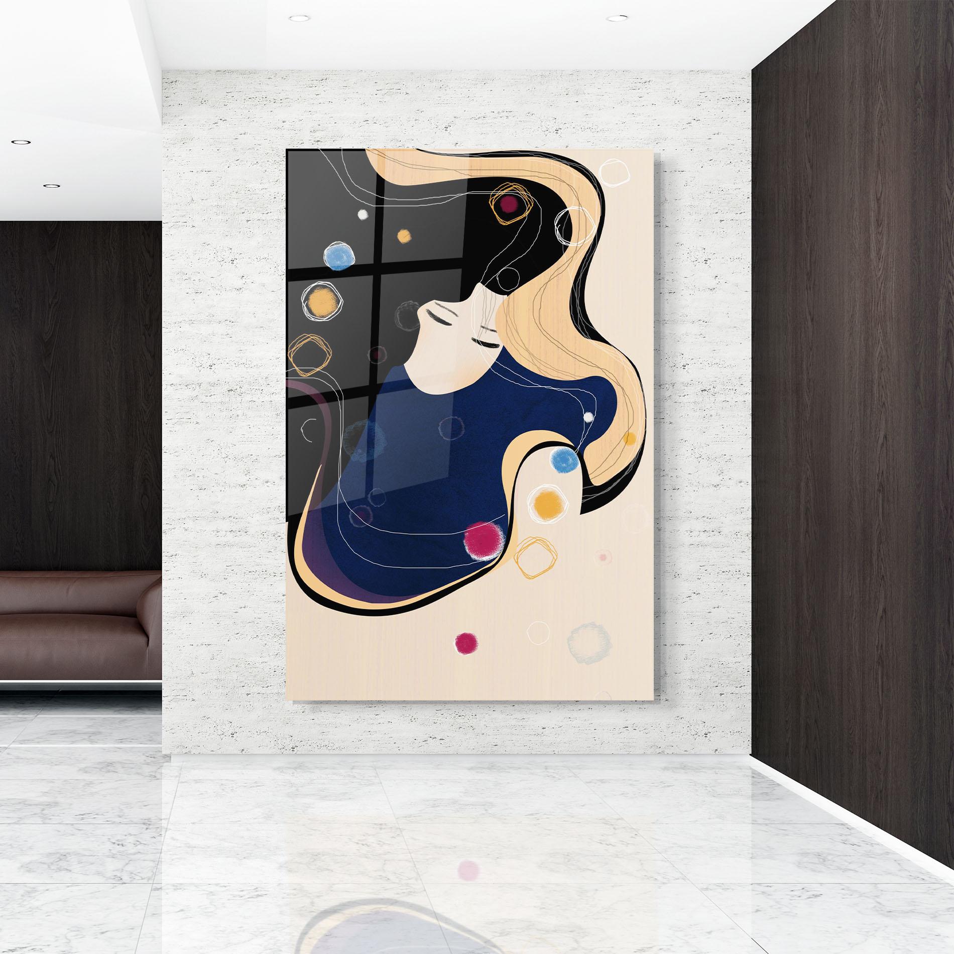 Obraz na Szkle Decorative Girl Painting mockup 9