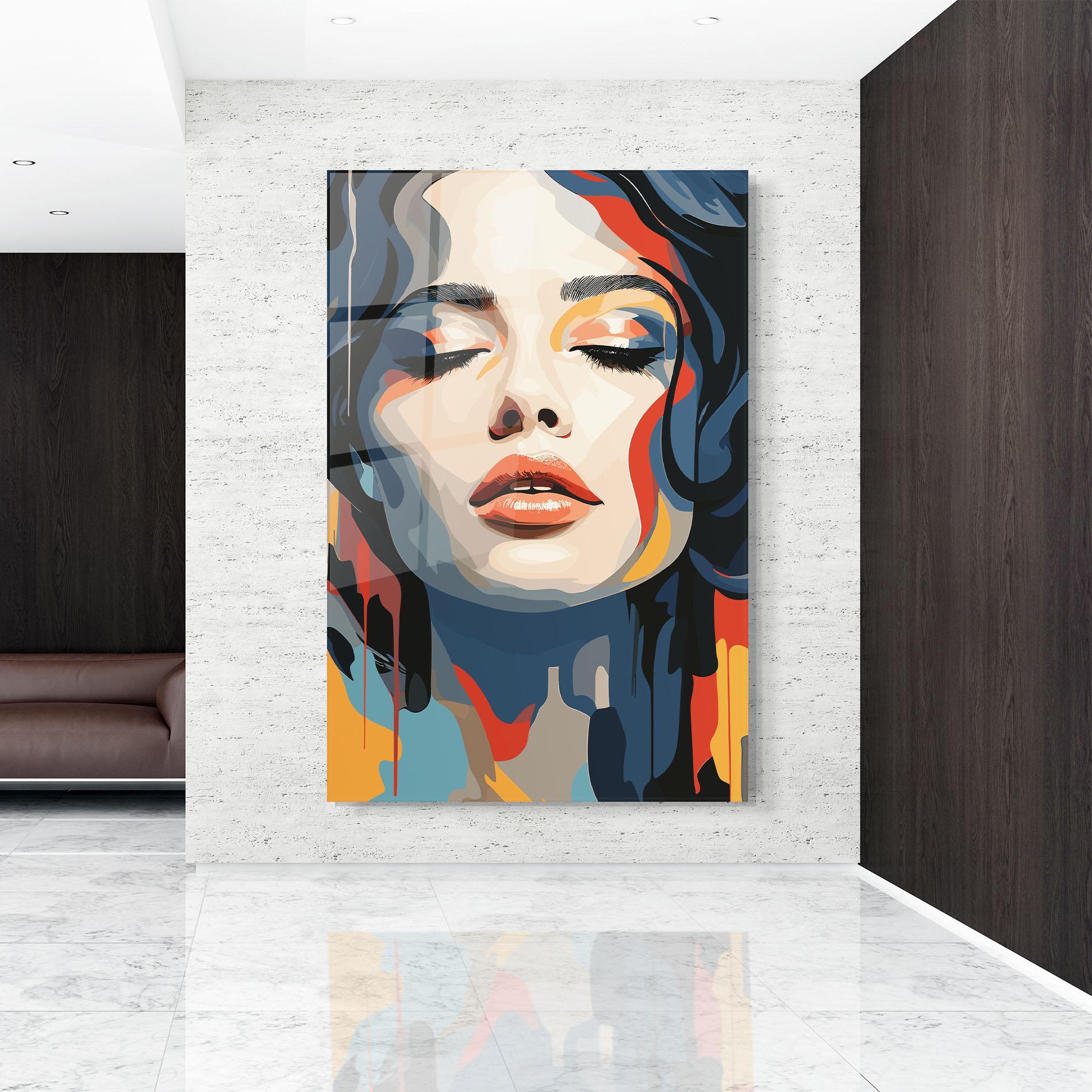 Obraz na Szkle Juicy Abstract Lips mockup 9