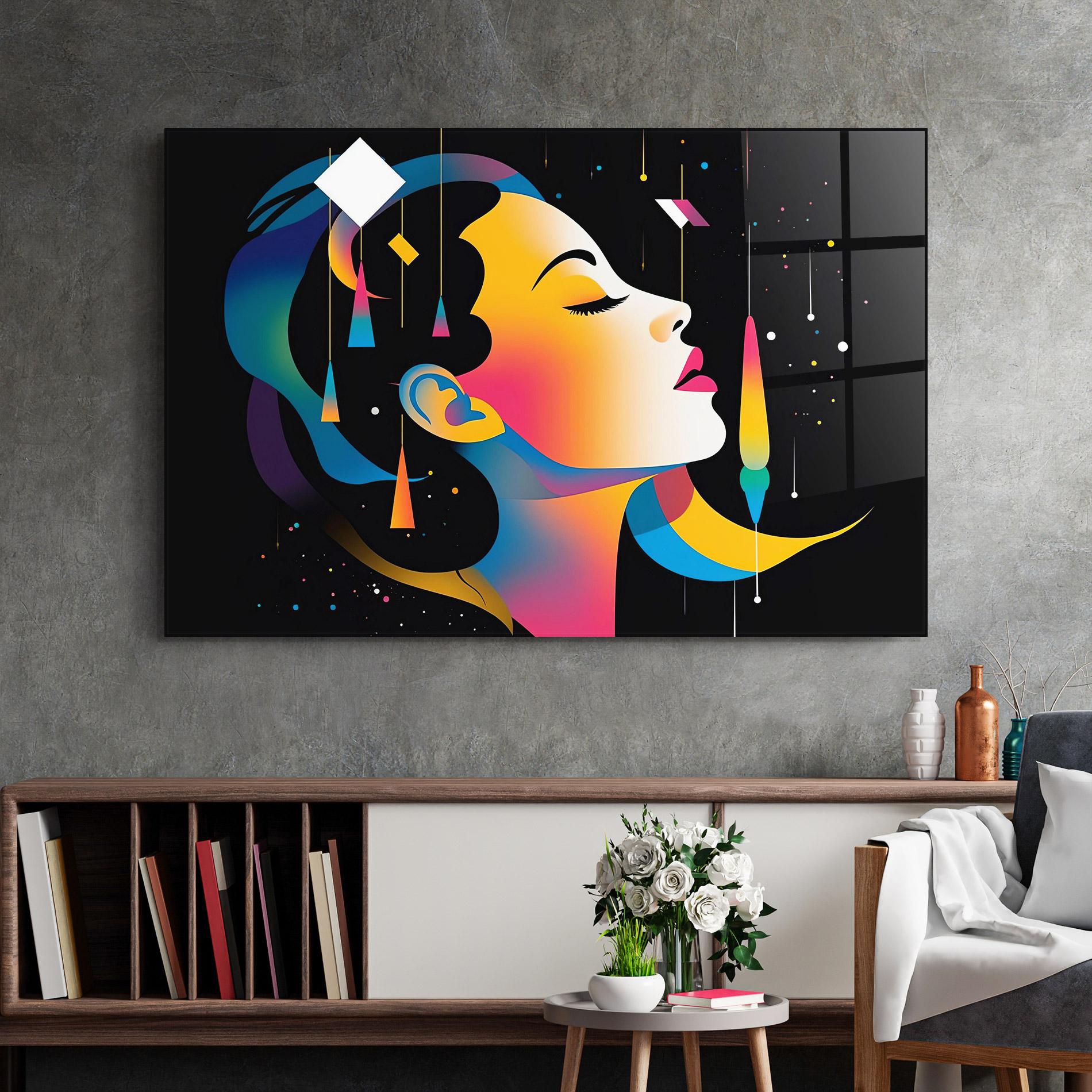 Obraz na Szkle Dreamy Night Female mockup 2