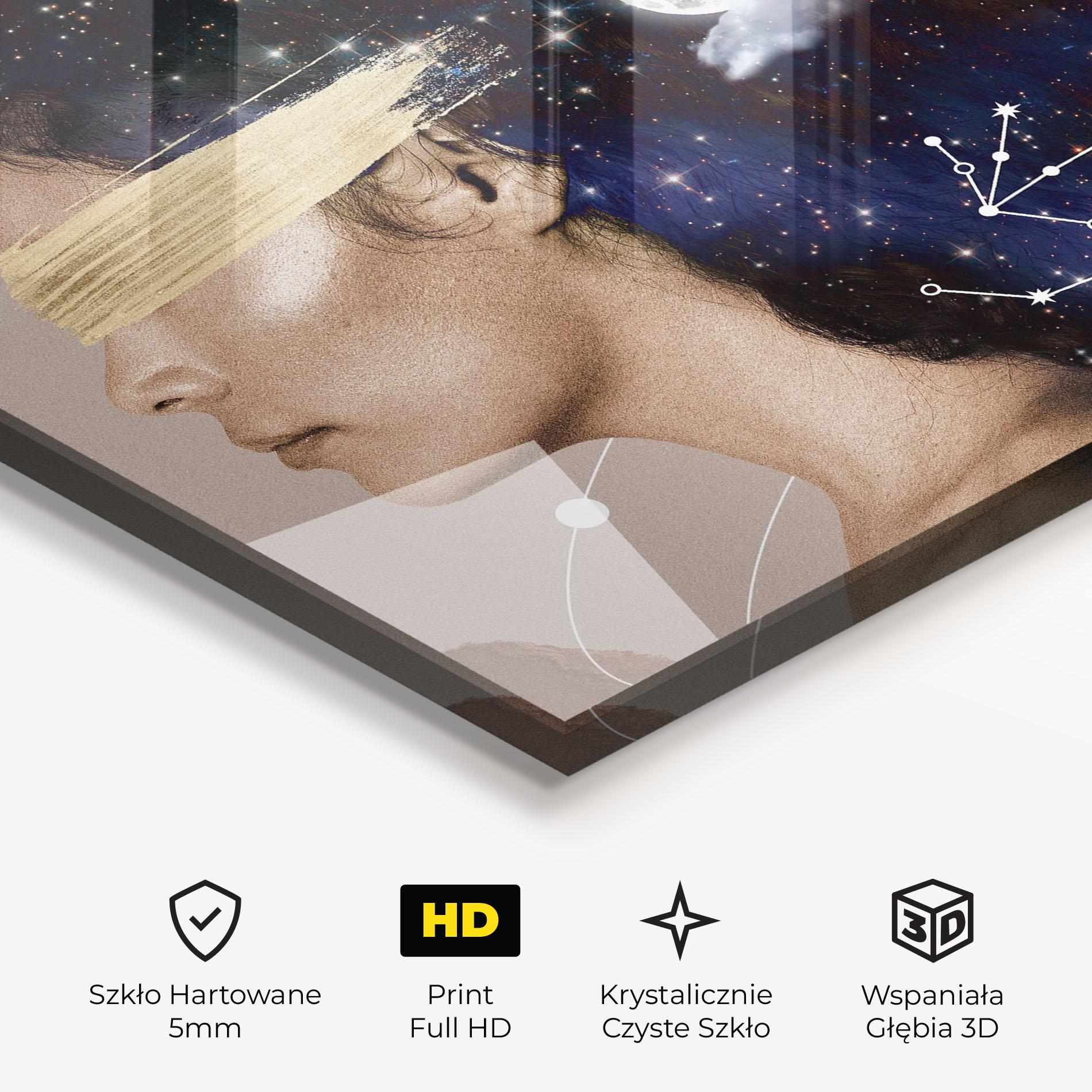 Obraz na Szkle Galaxy Hair mockup 3