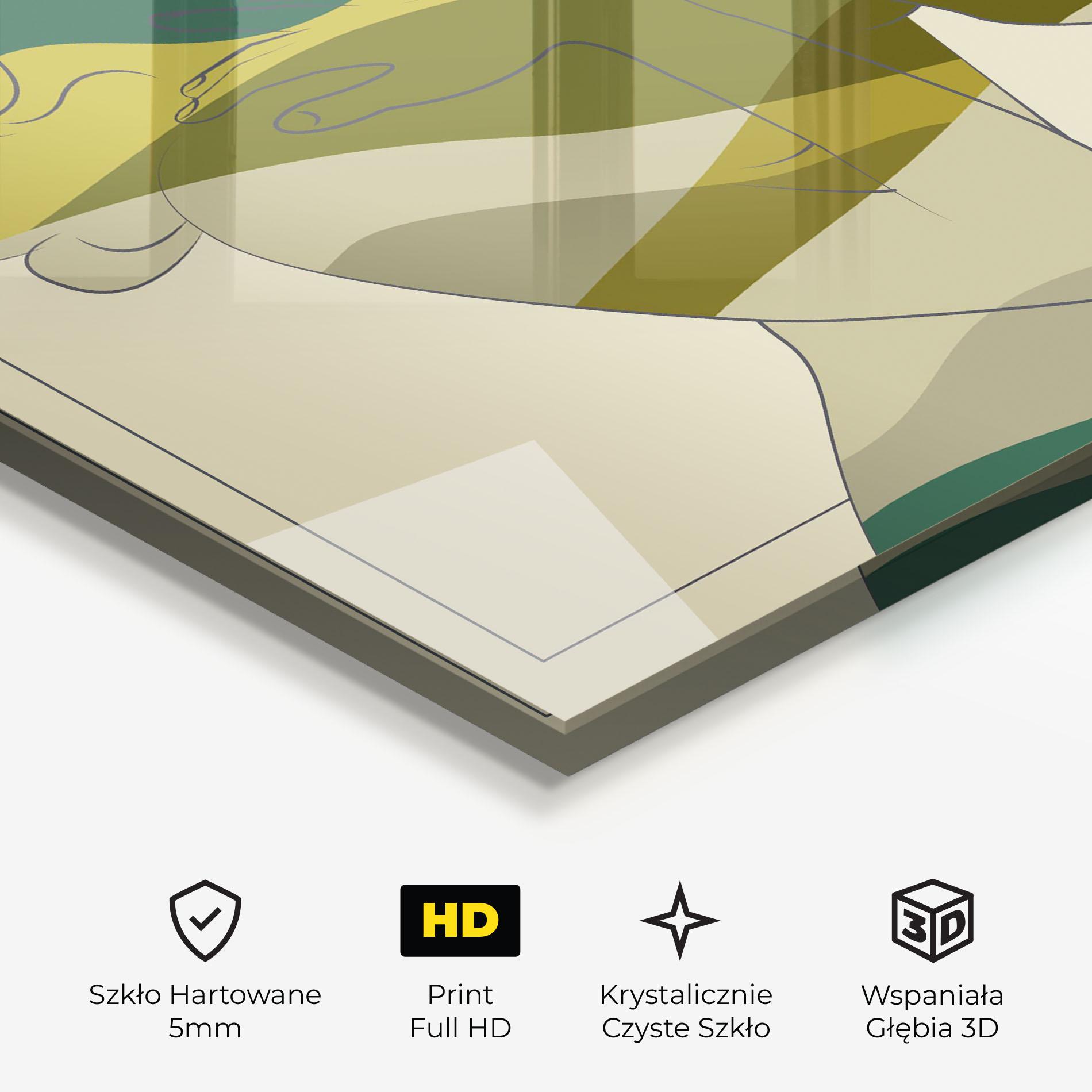 Obraz na Szkle Green Nature Woman mockup 3