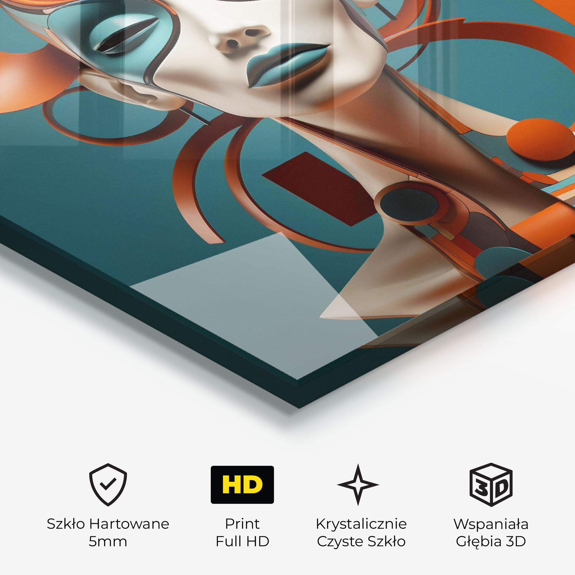 Obraz na Szkle Interesting Woman Concept mockup 3