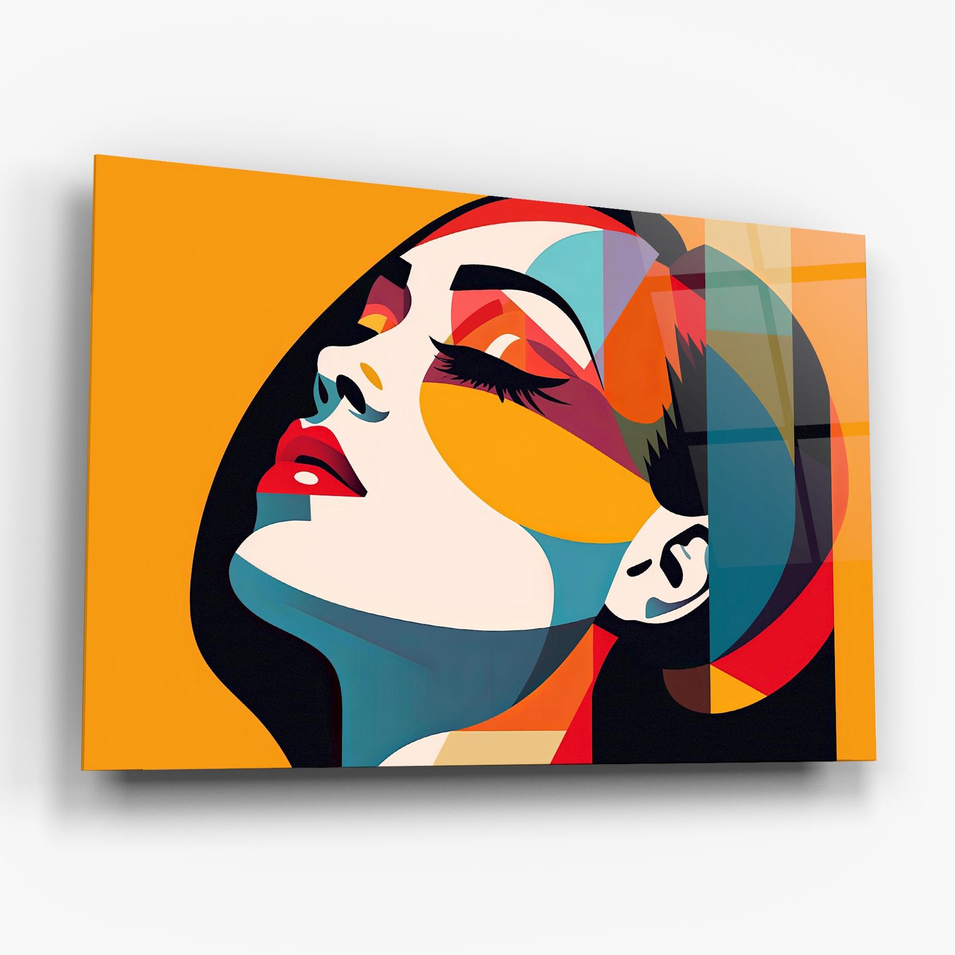 Obraz na Szkle Dreamy Yellow Female mockup 6