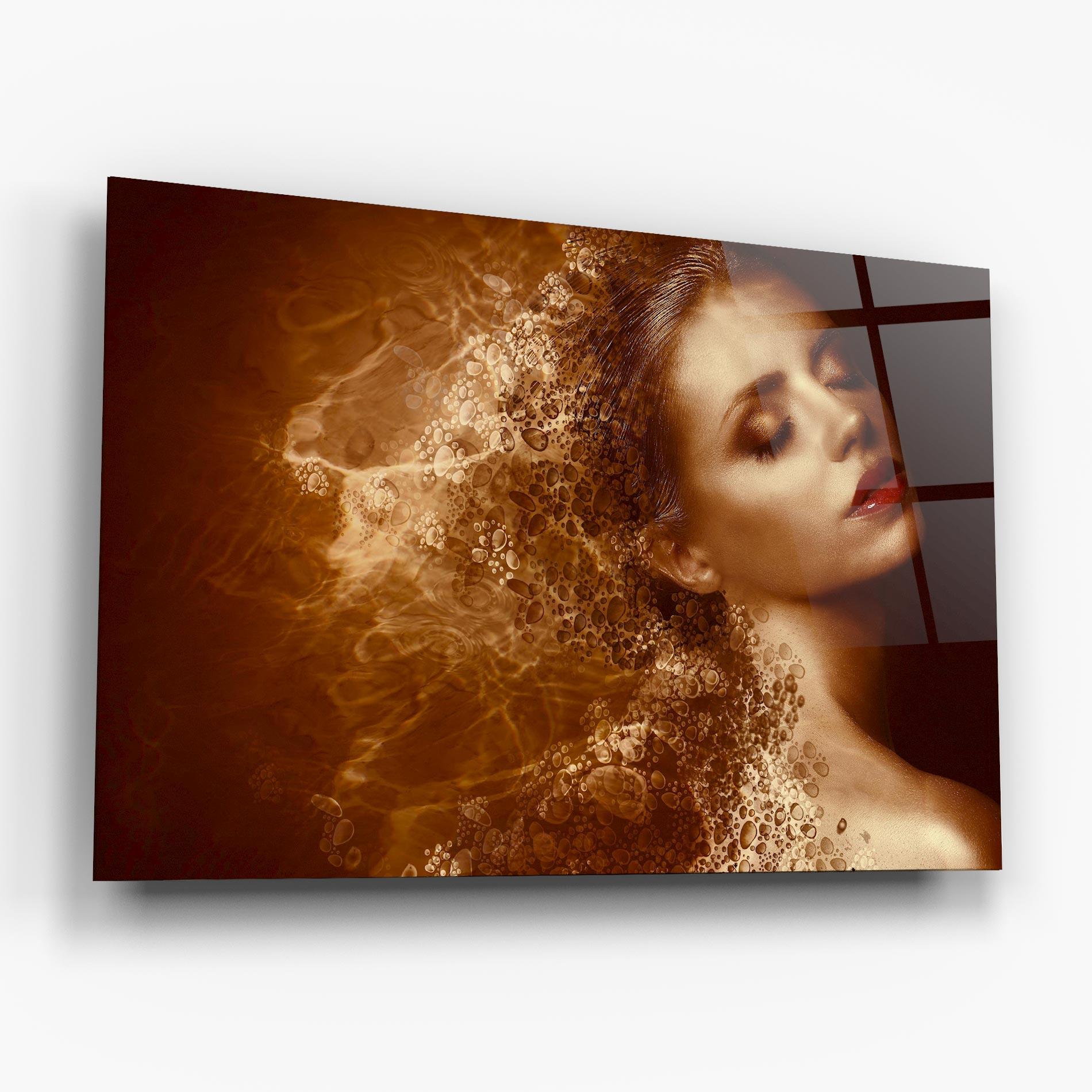 Obraz na Szkle Golden Beauty mockup 6