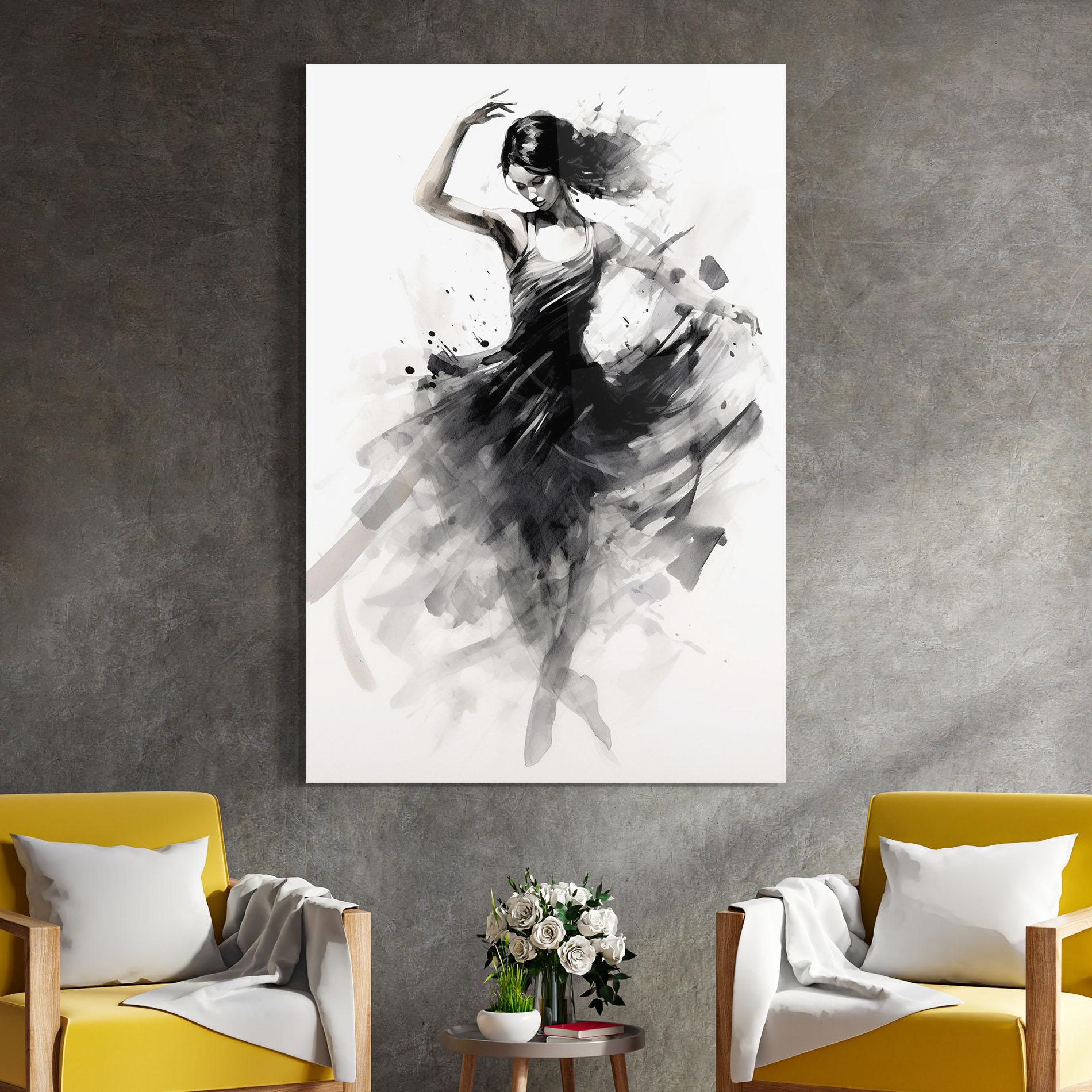 Obraz na Szkle Dancing Woman mockup 4