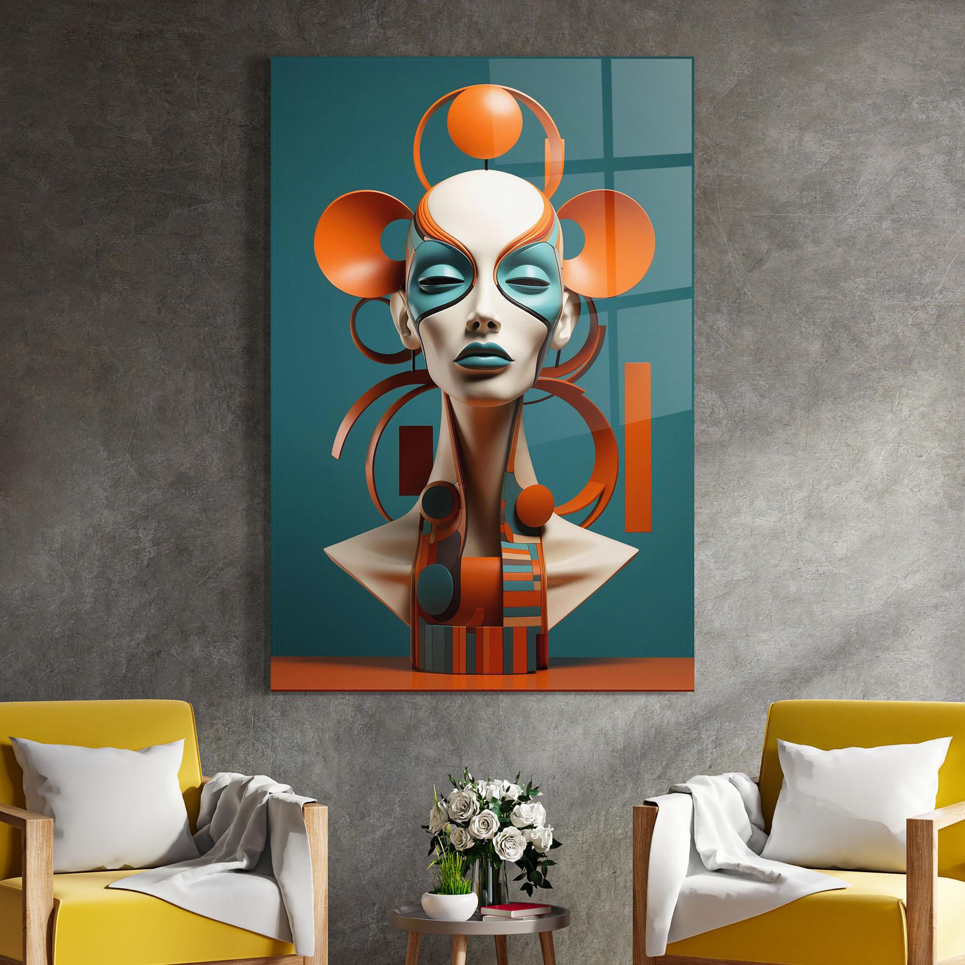 Obraz na Szkle Interesting Woman Concept mockup 4