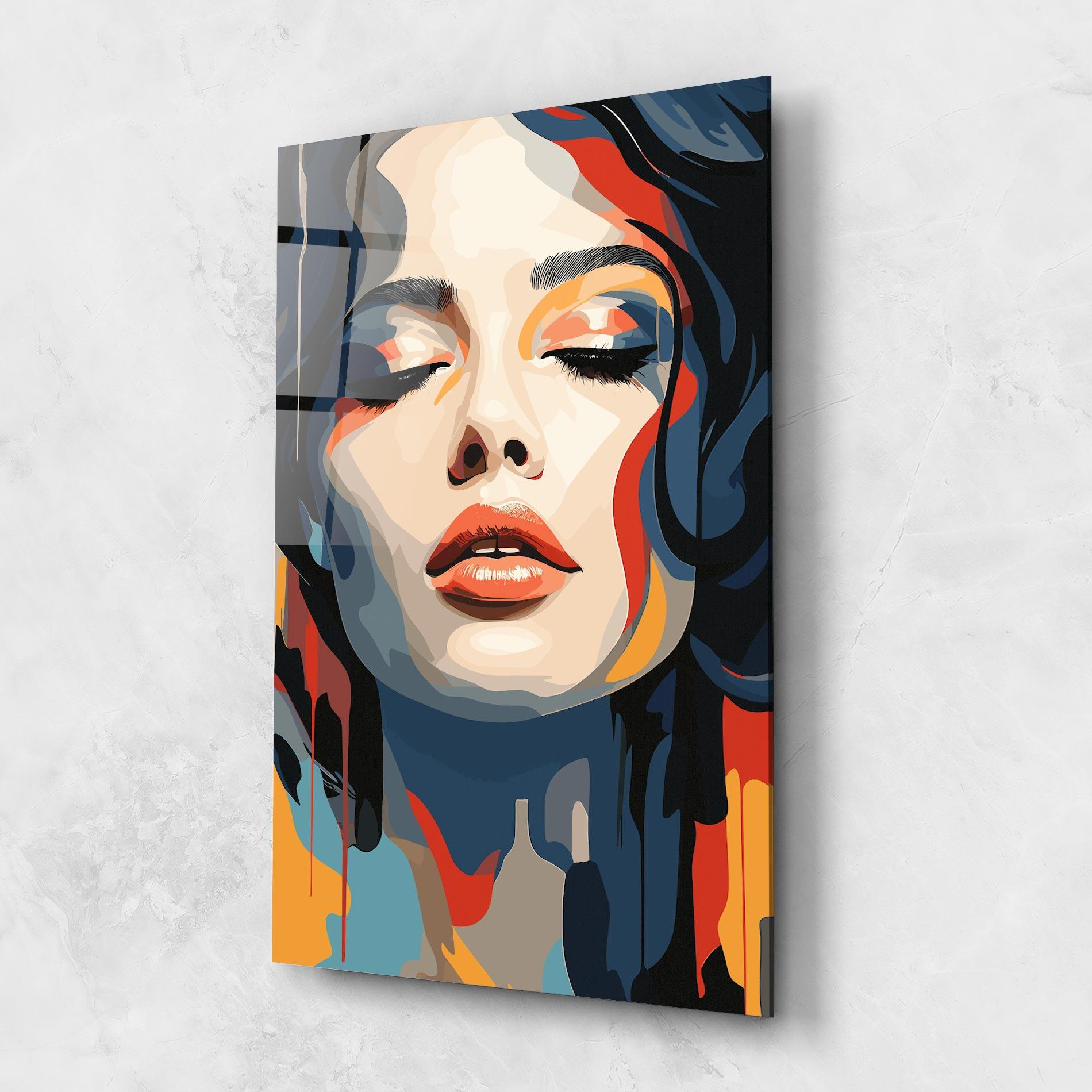 Obraz na Szkle Juicy Abstract Lips mockup 1