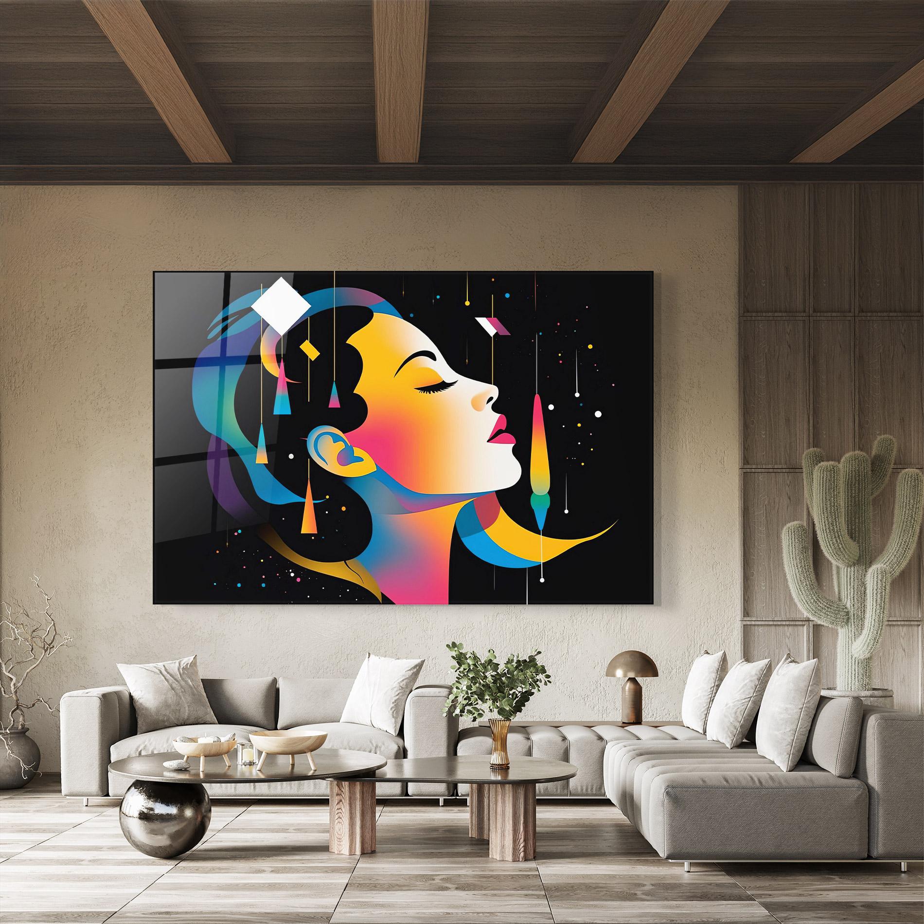 Obraz na Szkle Dreamy Night Female mockup 8