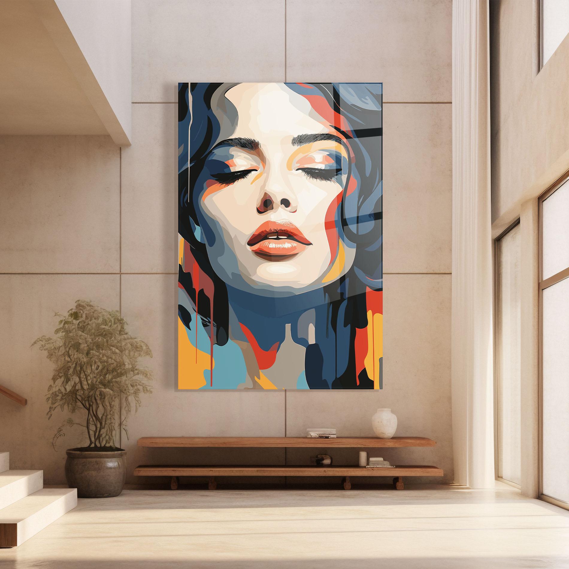 Obraz na Szkle Juicy Abstract Lips mockup 8