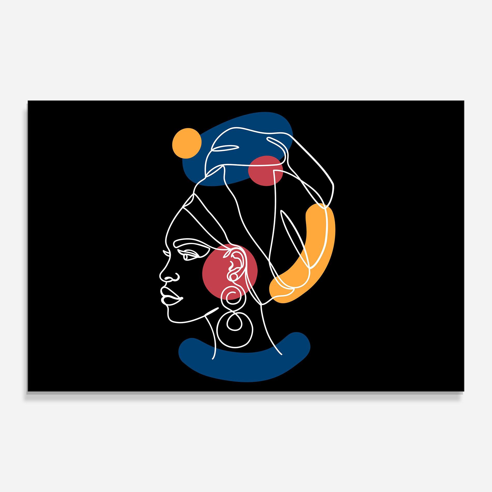 Obraz na Szkle African Blue Yellow mockup 0