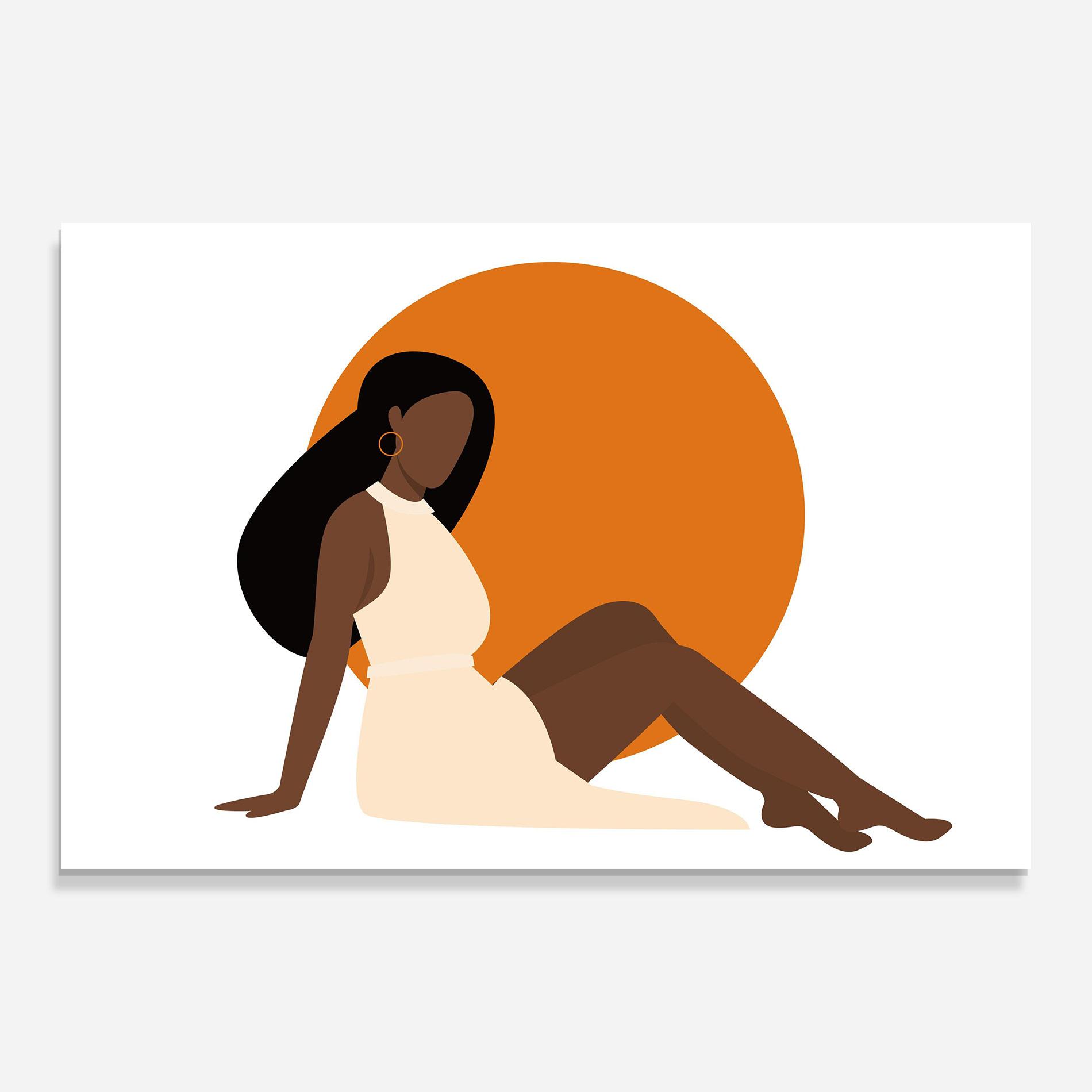 Obraz na Szkle African Woman Dress mockup 0